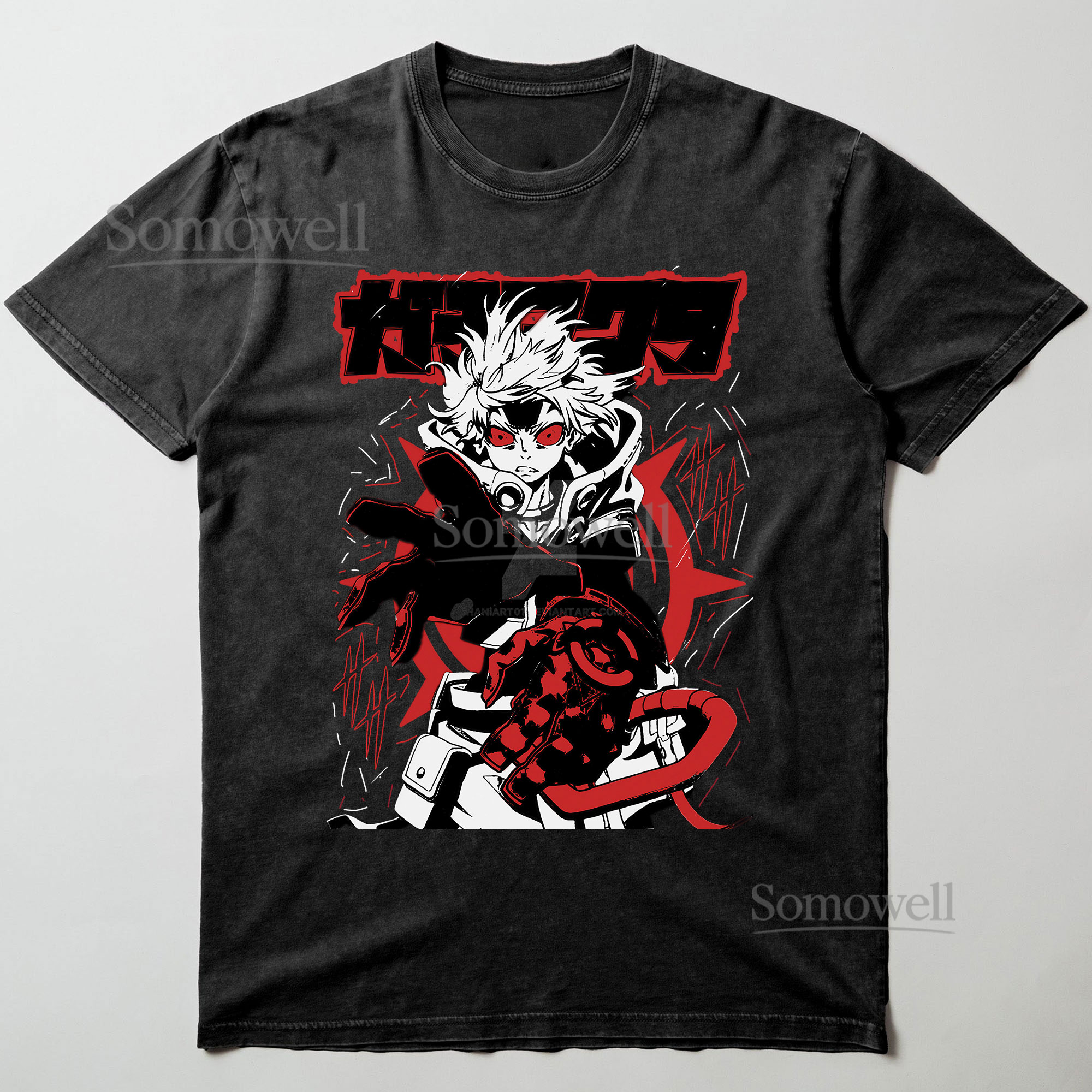 Solo Leveling Guide On Red Sword Fighting Graphic T-Shirt