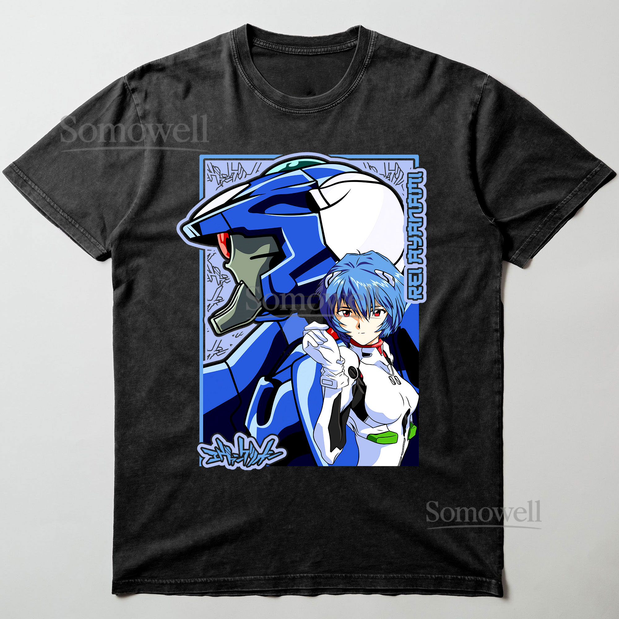 Rei Ayanami Evangelion Graphic ,hoodie sweatshirt t shirt vintage, Anime Character and Mecha Design Shirt, Unisex Casual Wear