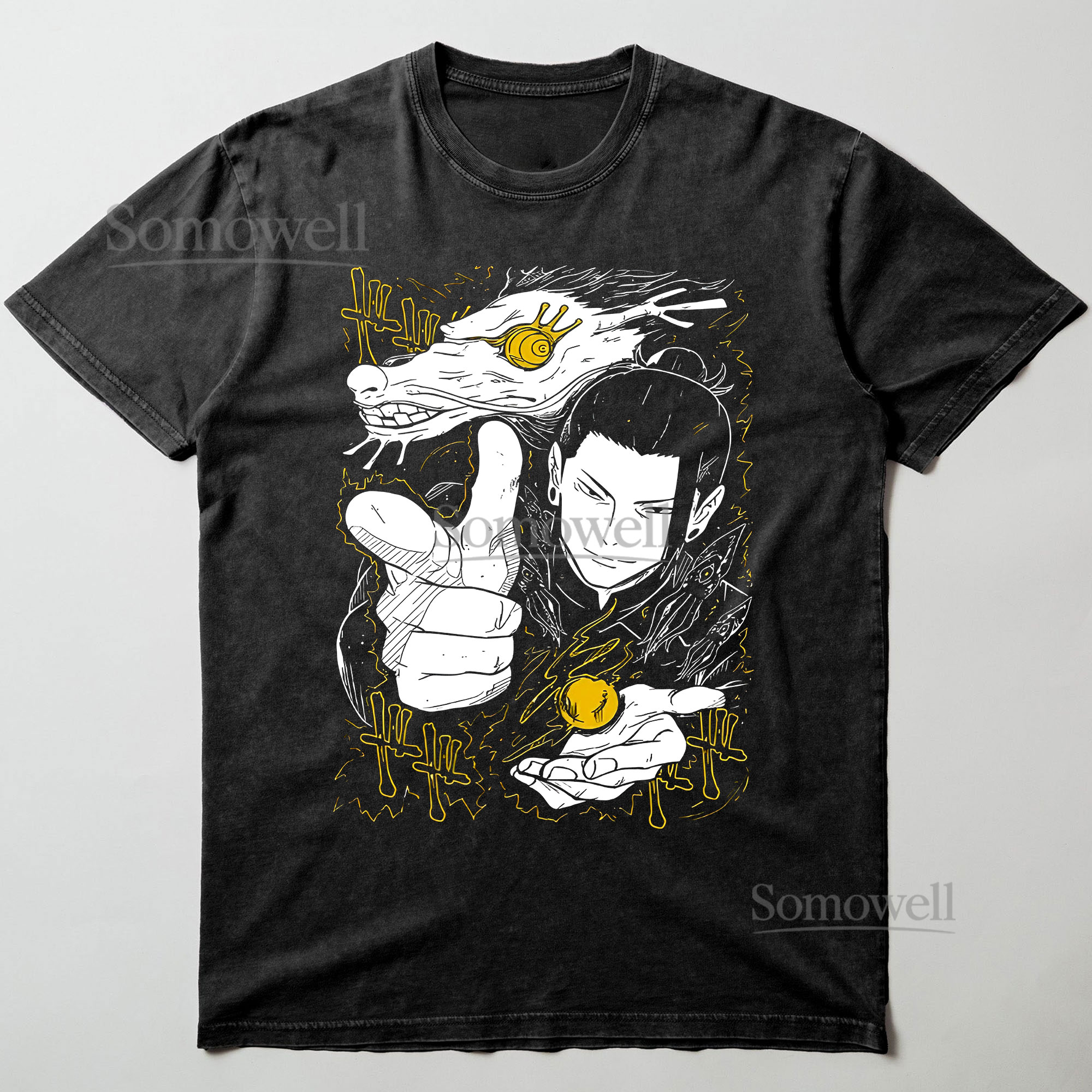 Jujutsu Kaisen Megumi Fushiguro Divine Dog Anime Graphic ,hoodie sweatshirt t shirt vintage Japanese Streetwear T Shirt