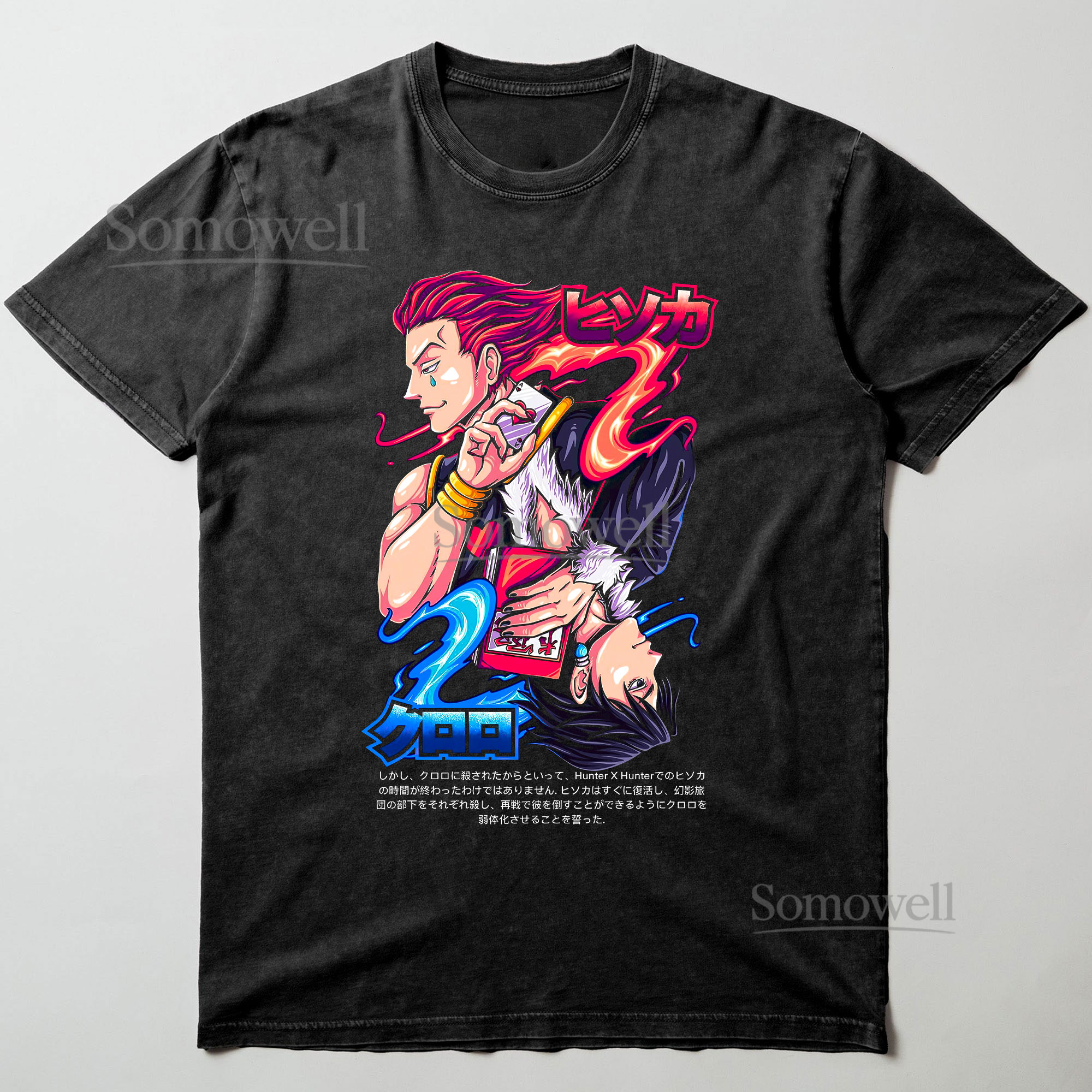 Hunter X Hunter Hisoka Morow and Chrollo Anime Graphic ,hoodie sweatshirt t shirt vintage Japanese Streetwear T Shirt