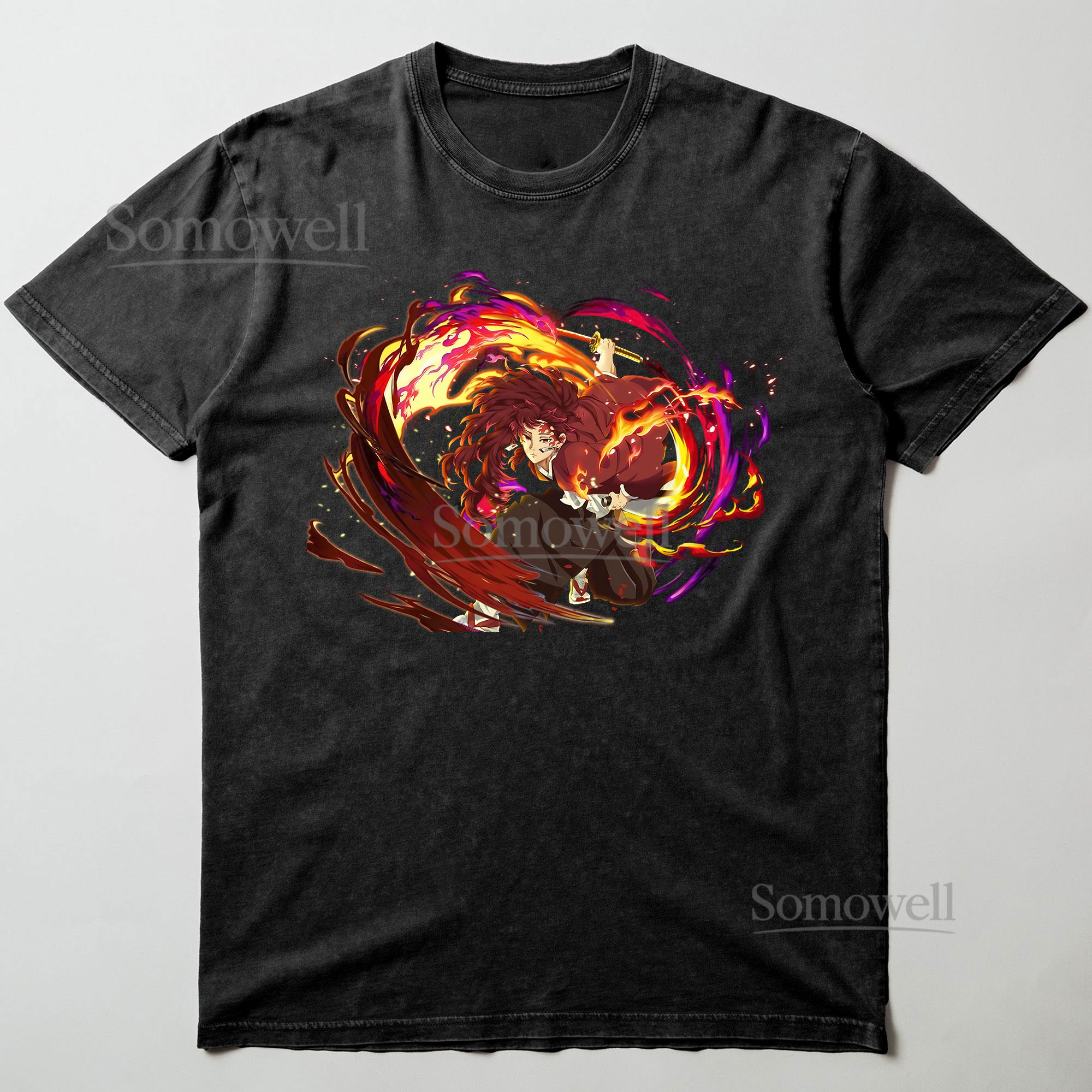 Kyojuro Rengoku Flame Hashira Demon Slayer Anime Graphic ,hoodie sweatshirt t shirt vintage Japanese Manga T Shirt