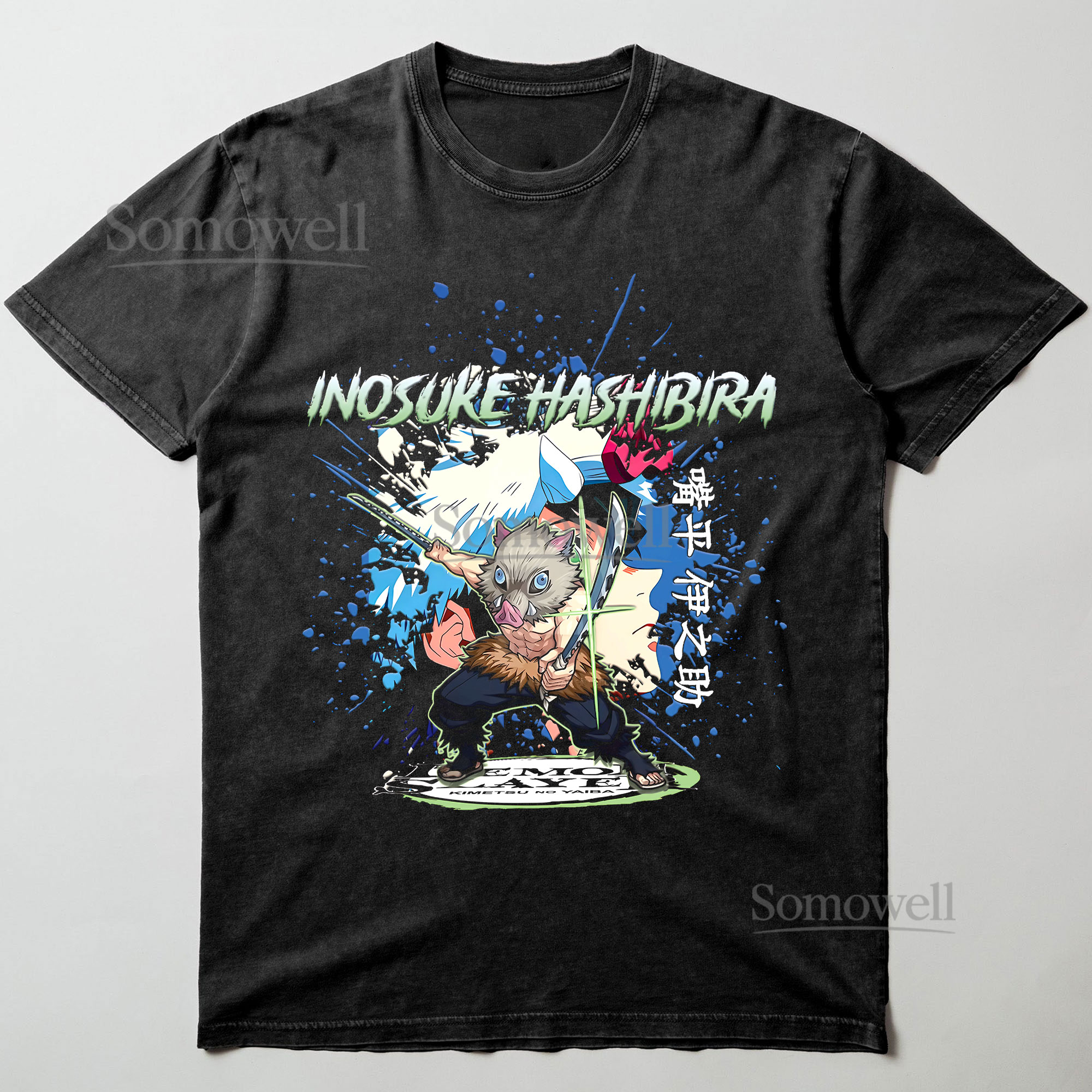 Inosuke Hashibira Demon Slayer Anime Swordsman Graphic ,hoodie sweatshirt t shirt vintage Japanese Manga T Shirt