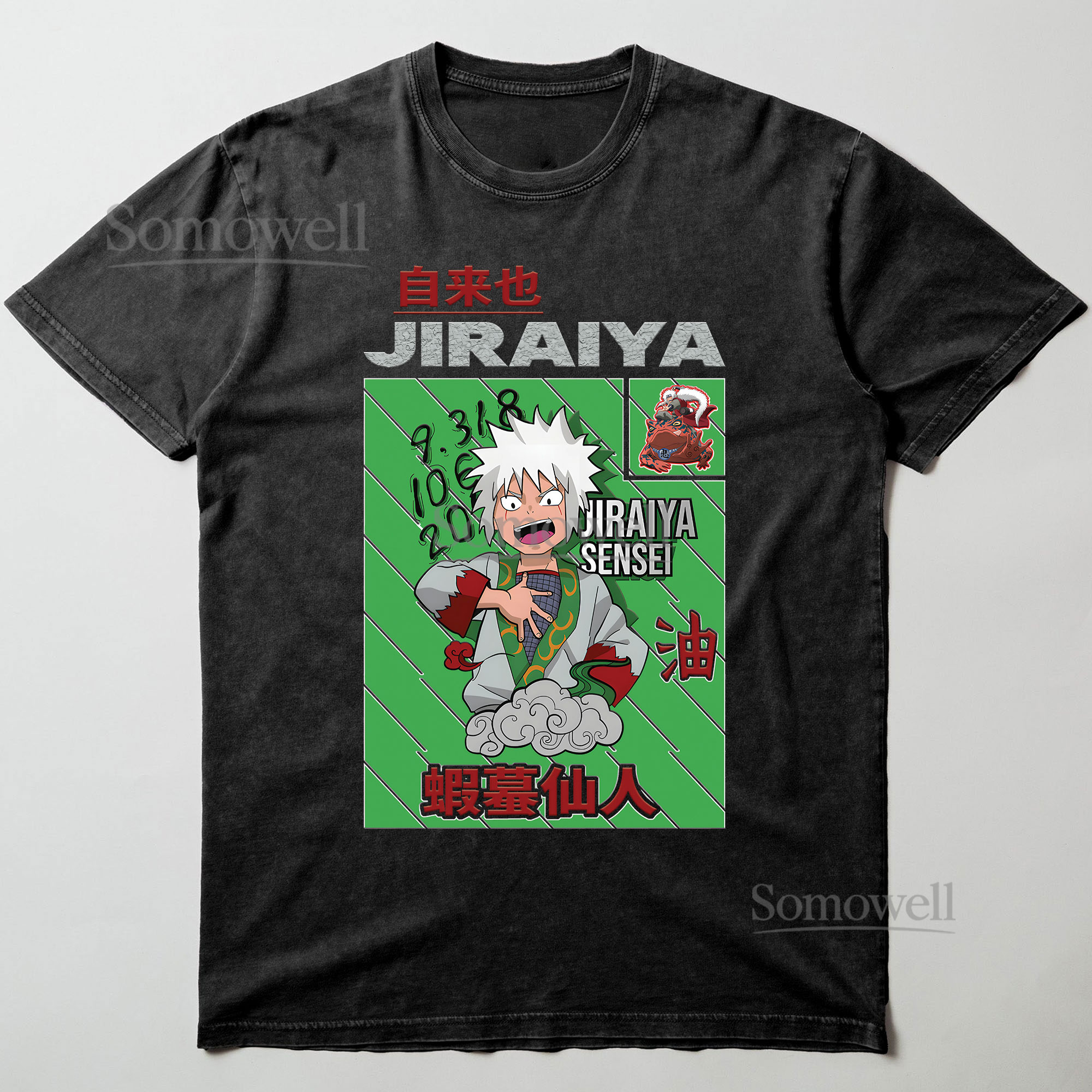 Jiraiya Sensei Naruto Manga Anime Graphic ,hoodie sweatshirt t shirt vintage Japanese Streetwear T Shirt