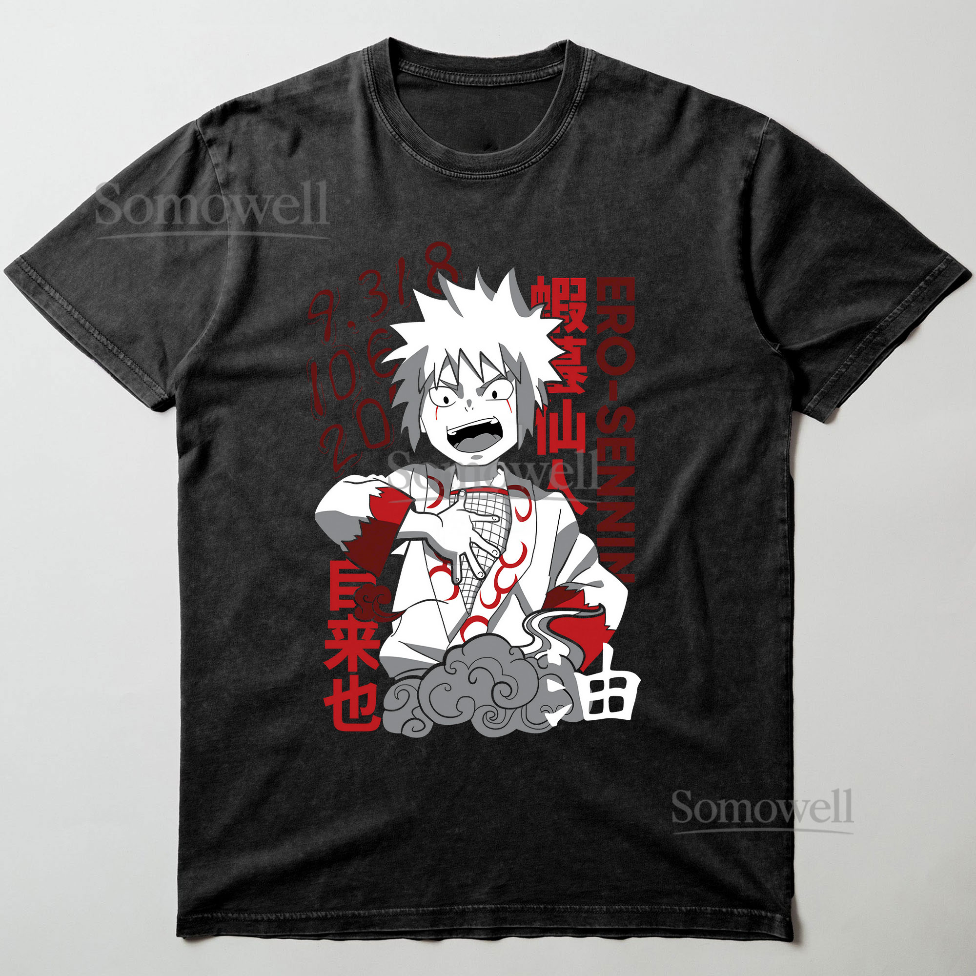 Jiraiya Ero Sennin Naruto Sensei Anime Graphic ,hoodie sweatshirt t shirt vintage Japanese Manga T Shirt