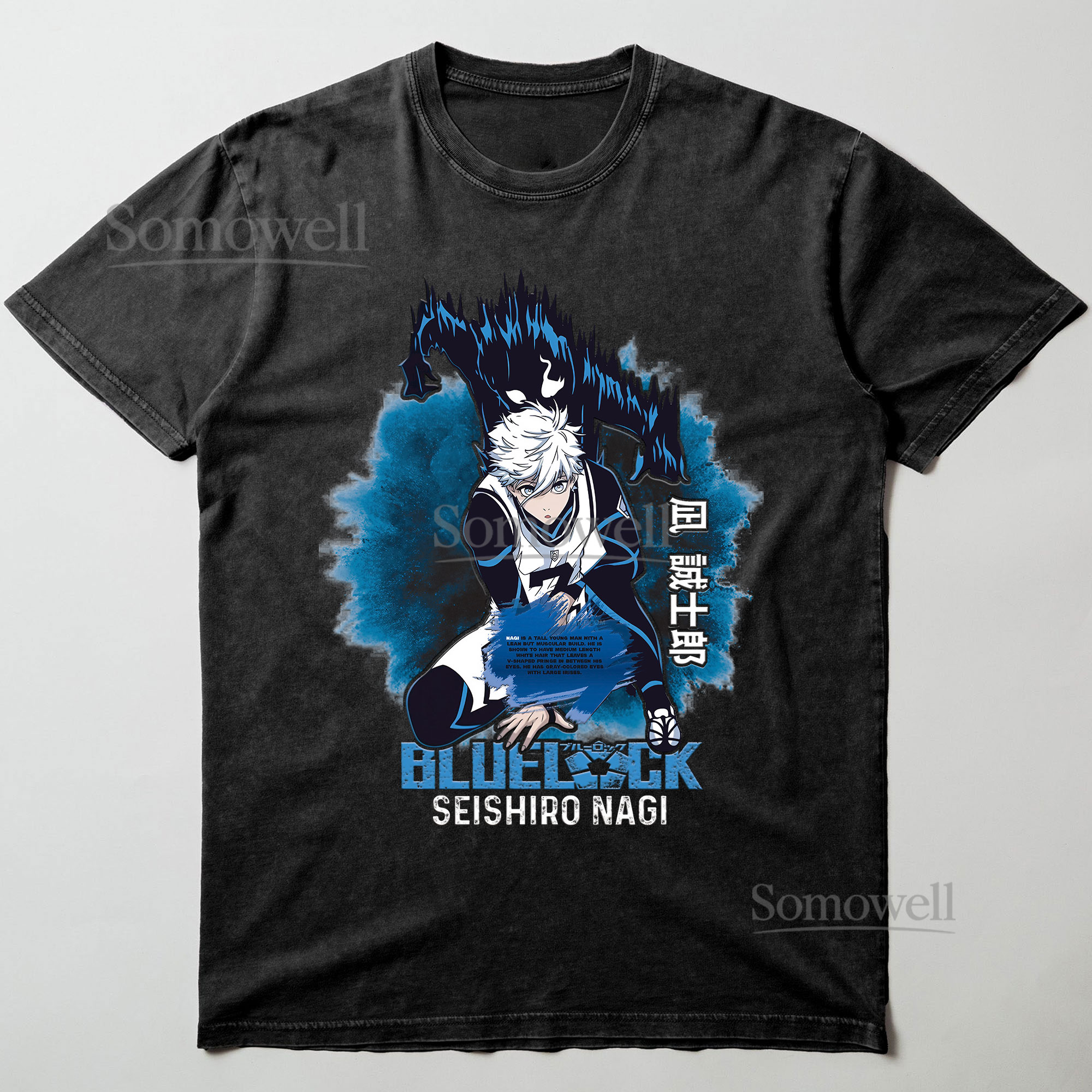 Blue Lock Seishiro Nagi Anime Soccer Graphic ,hoodie sweatshirt t shirt vintage Japanese Streetwear T Shirt