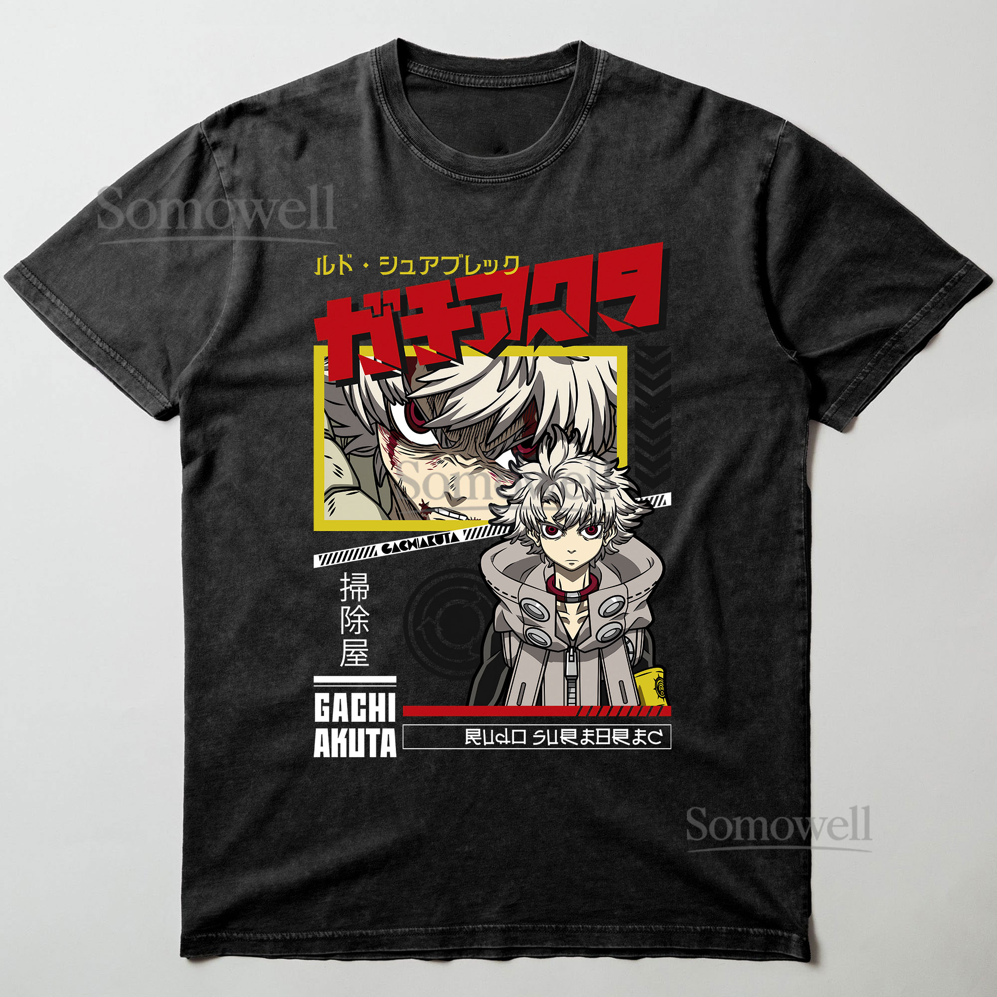 Gachiakuta Anime Character Portrait Graphic ,hoodie sweatshirt t shirt vintage Japanese Streetwear T Shirt