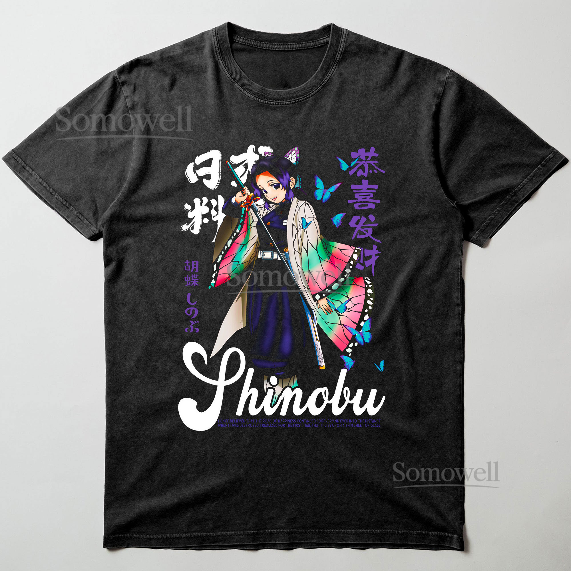 Shinobu Kocho Demon Slayer Anime Love You Graphic ,hoodie sweatshirt t shirt vintage Japanese Streetwear T Shirt