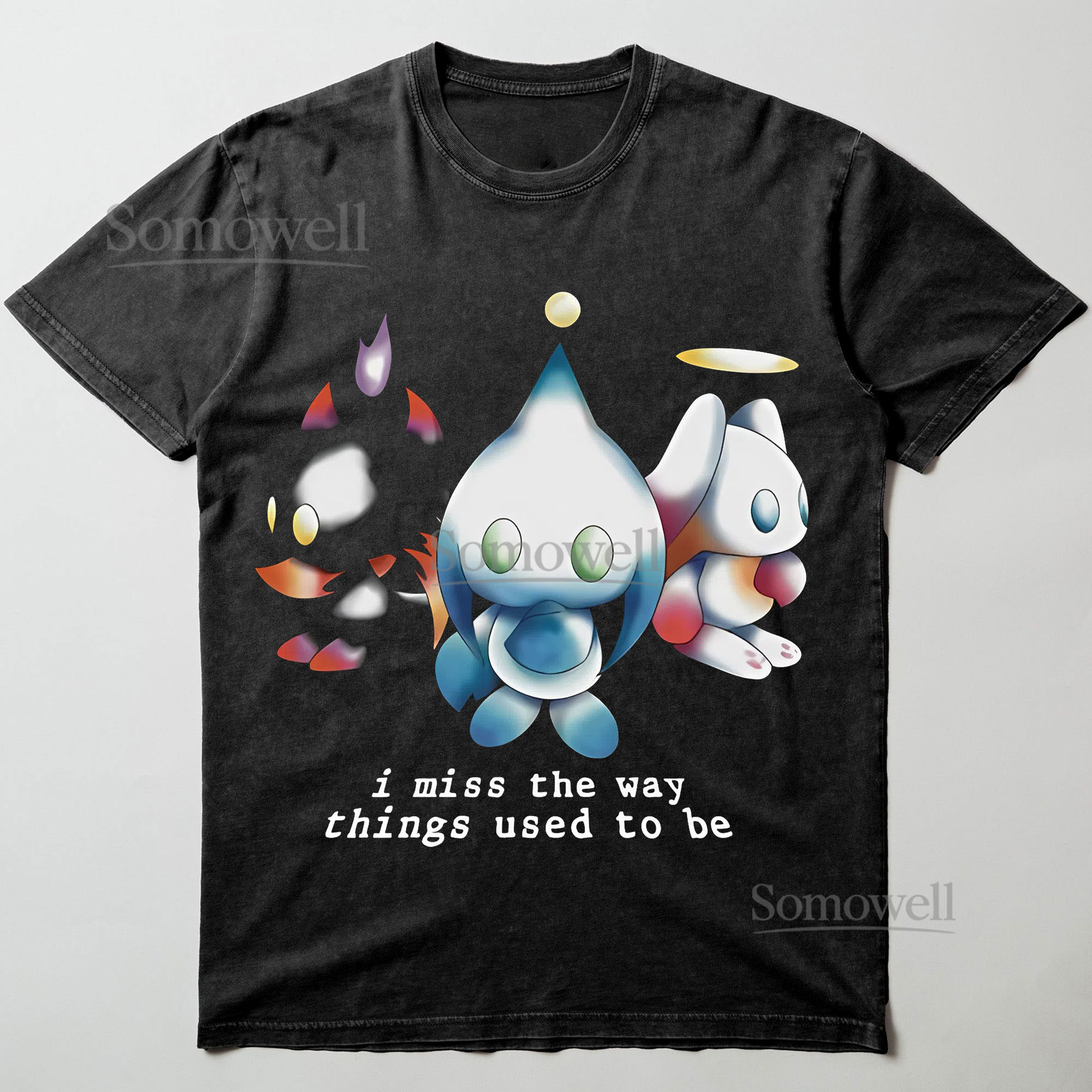 Chao Trio I Miss The Way Things Used To Be Graphic ,hoodie sweatshirt t shirt vintage Nostalgic Game T Shirt