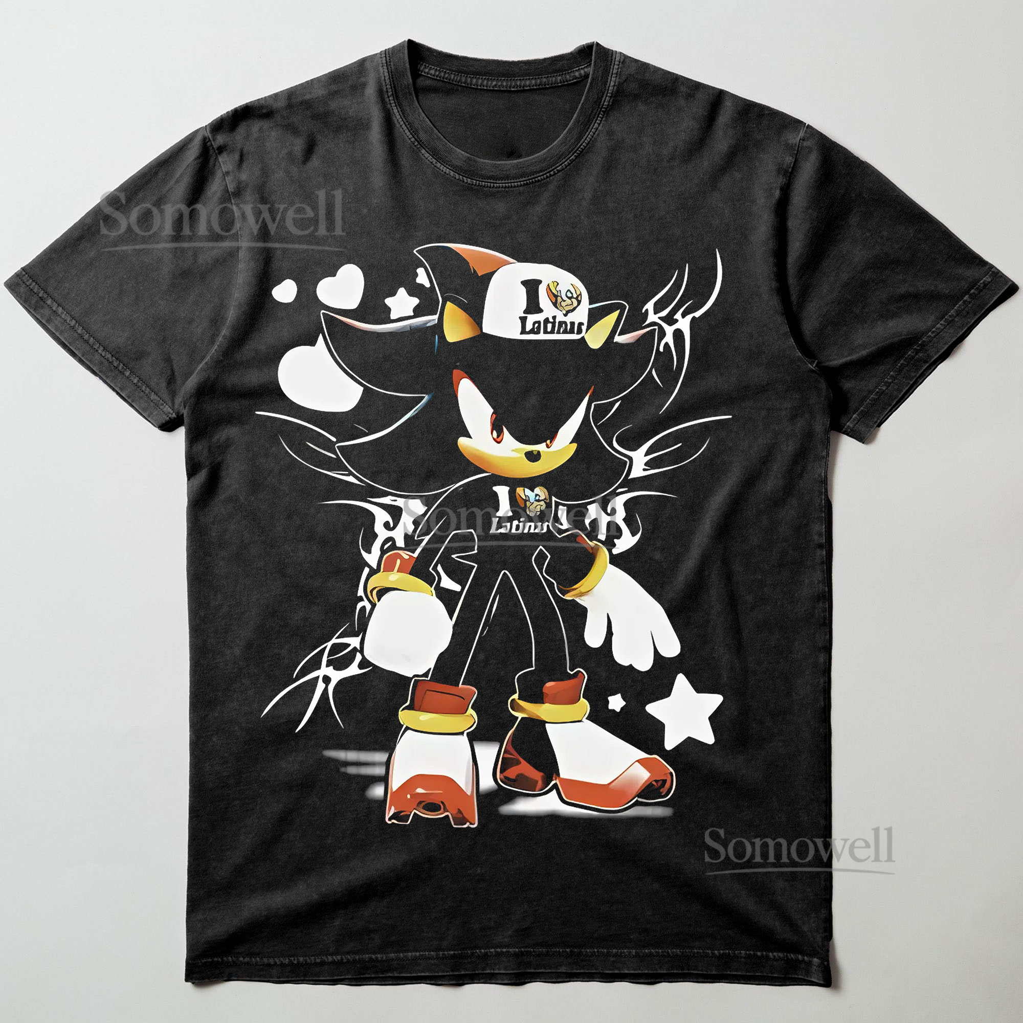 Shadow the Hedgehog I Love Latinas Meme Graphic ,hoodie sweatshirt t shirt vintage Funny Sonic T Shirt