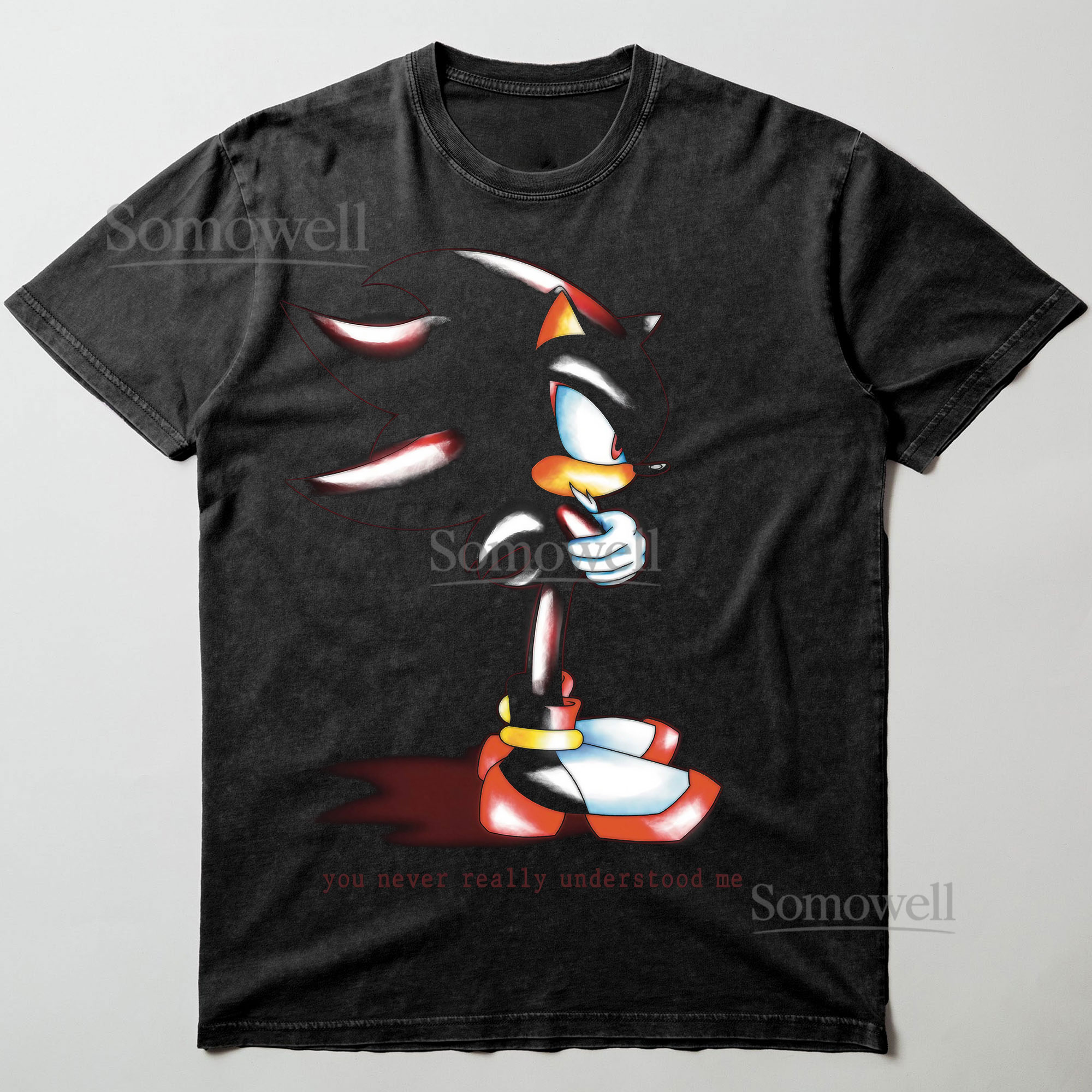 Shadow the Hedgehog You Never Really Understood Me Graphic ,hoodie sweatshirt t shirt vintage Sonic T Shirt