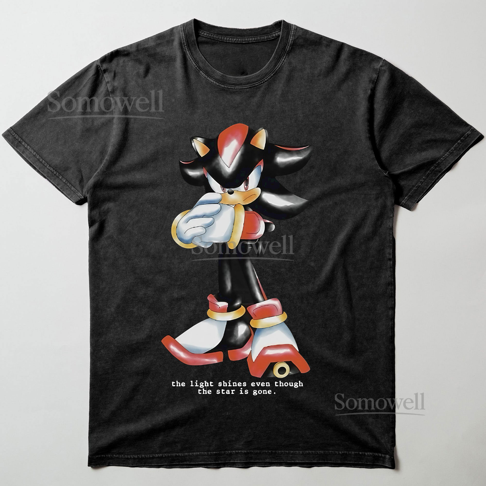 Shadow the Hedgehog Light Shines Even Though the Star Is Gone Graphic ,hoodie sweatshirt t shirt vintage Sonic T Shirt