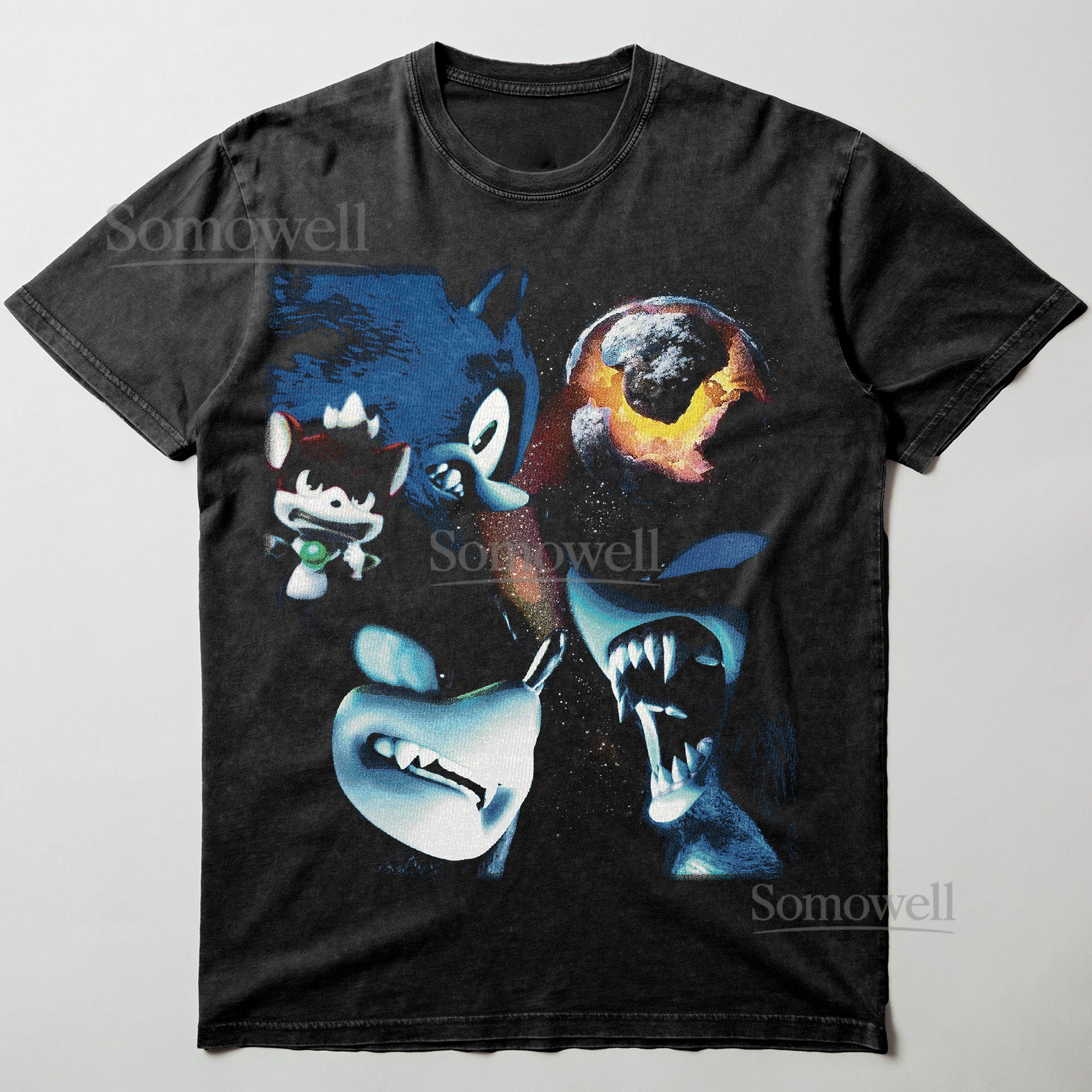 Sonic the Hedgehog Werehog Fear Monster Graphic ,hoodie sweatshirt t shirt vintage Night Adventure T Shirt