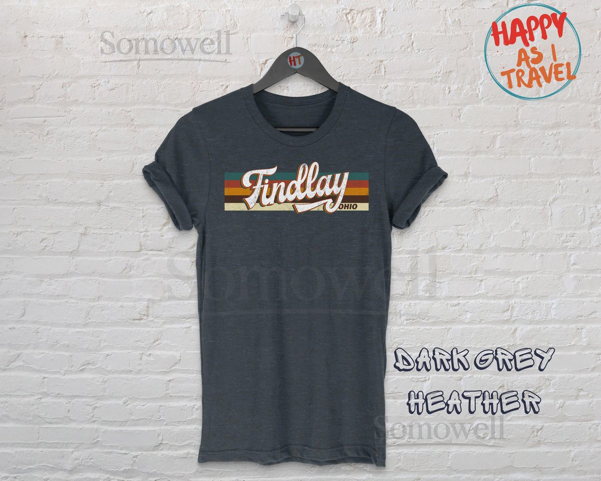 Findlay Ohio T-Shirt Retro Souvenir Tee_156