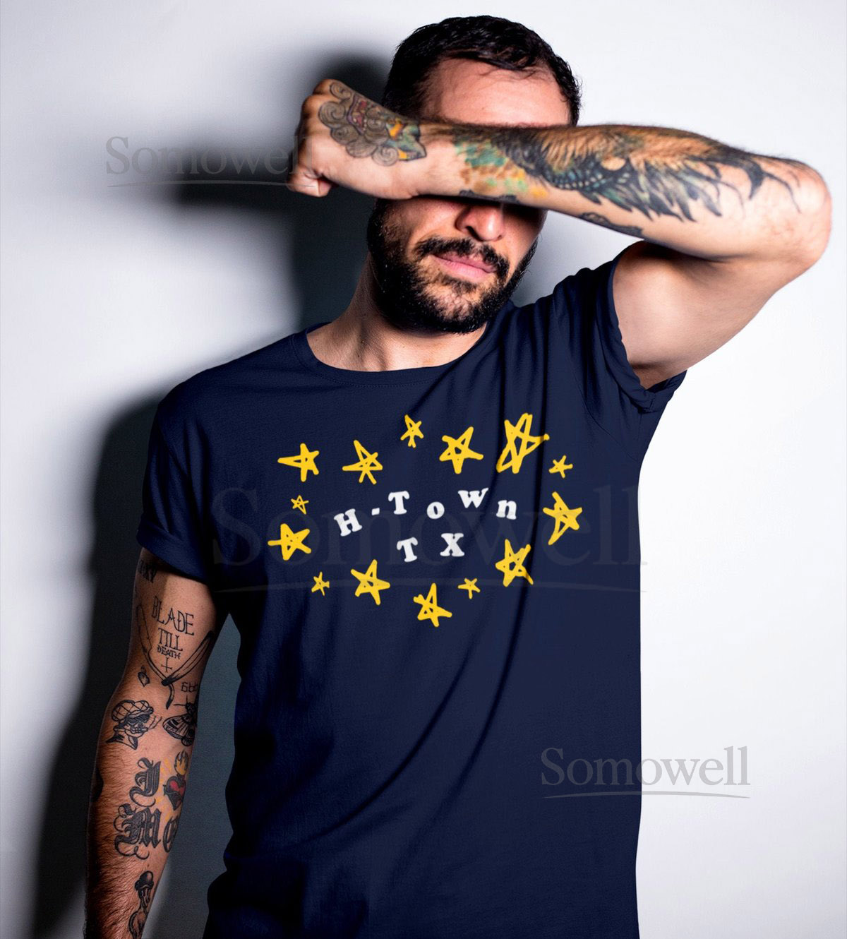 H-TOWN T-Shirt W. Stars Unisex Houston Texas Shirt him her H-Town gift moving to Houston TX housewarming htx cougars Astros t_405