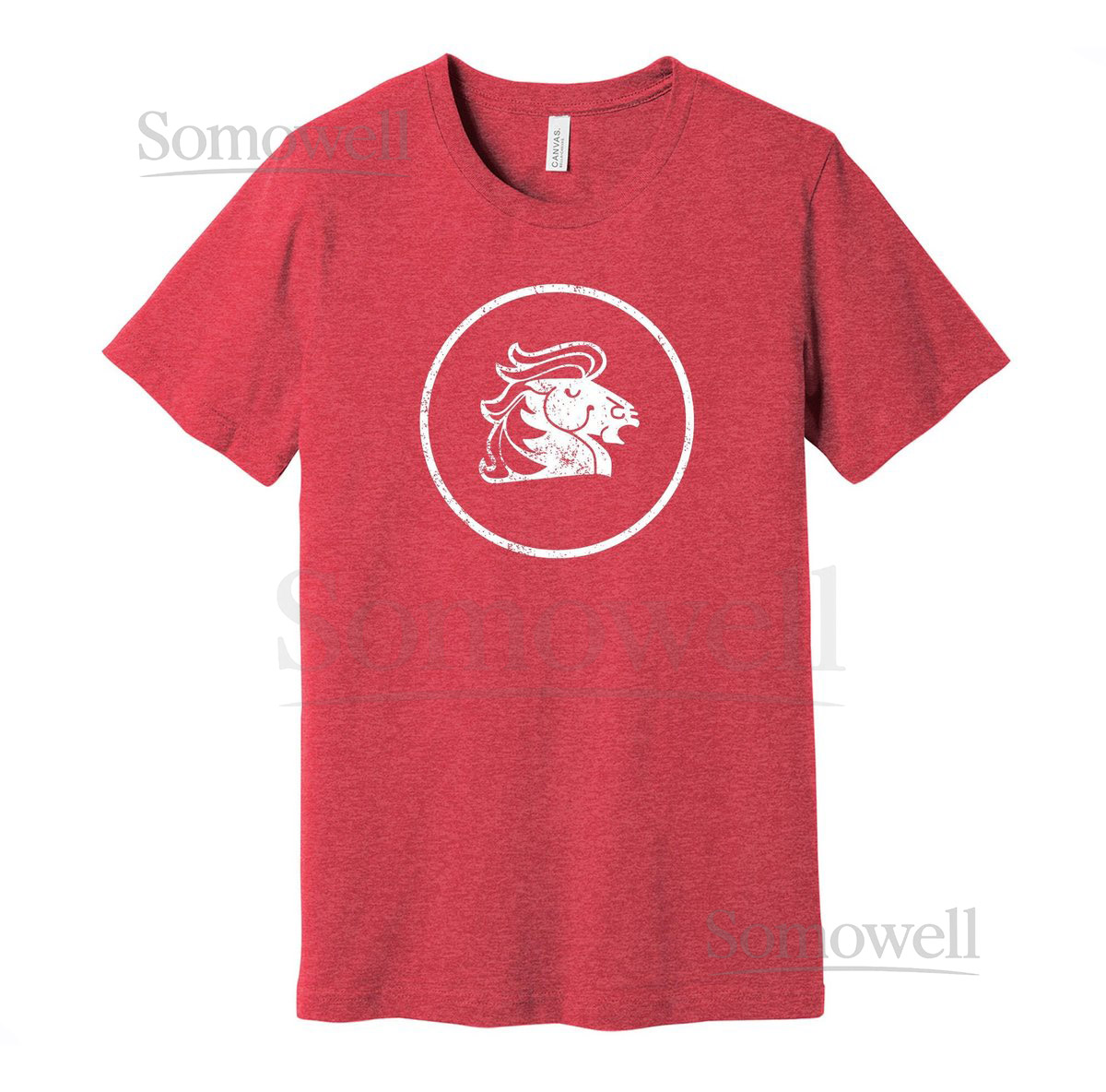 Calgary Broncos Throwback Tee - Retro Distressed Logo Defunct Hockey Team S M L XL XXL 3XL Red Black White Grey Color Choice_43