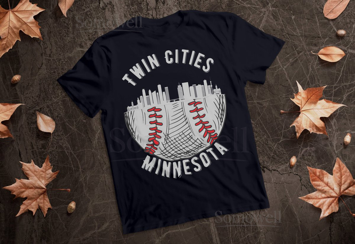 Cool Twin Cities Minnesota MN Baseball Skyline St. Paul-MPLS_95