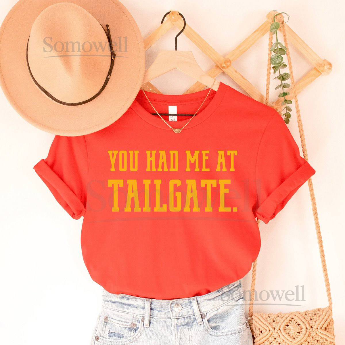 You Had Me At Tailgate Tee Unisex Short Sleeved Shirt Multiple Color Options Made To Order_967