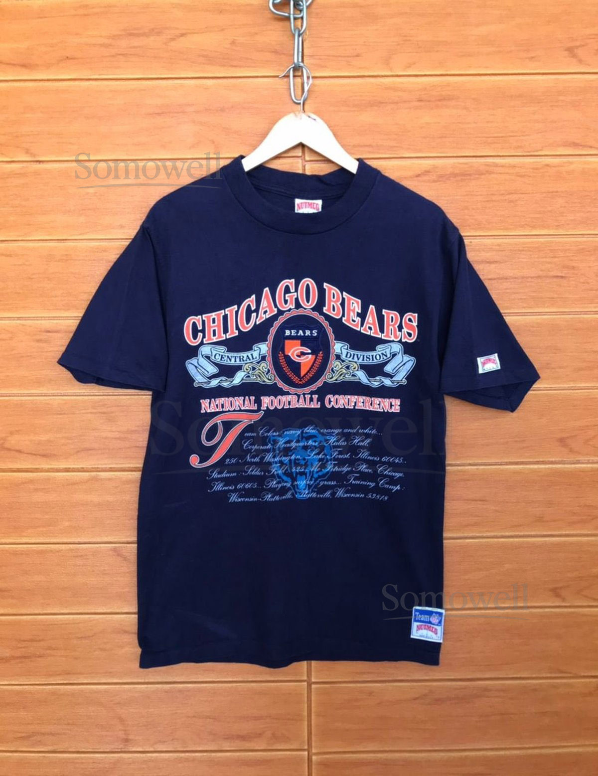 Vintage 90s Chicago Bears NFL T-Shirt - Nutmeg Mills - Size M_953
