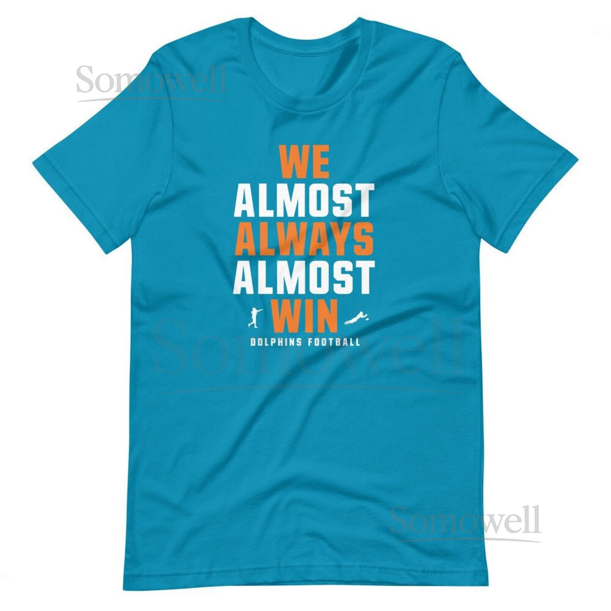 Funny Dolphins Shirt quotWe Almost Always Almost Winquot Retro Football Tee_319