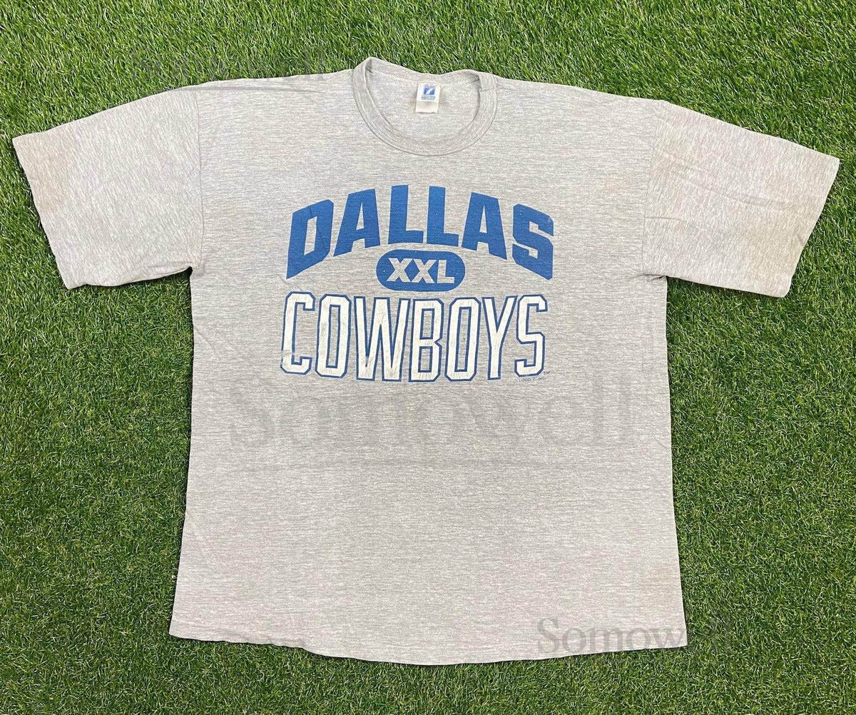 Vintage Dallas Cowboys T Shirt Tee Logo 7 Made USA Size XXL 2XL NFL Football Texas 1990s 90s Soft_548