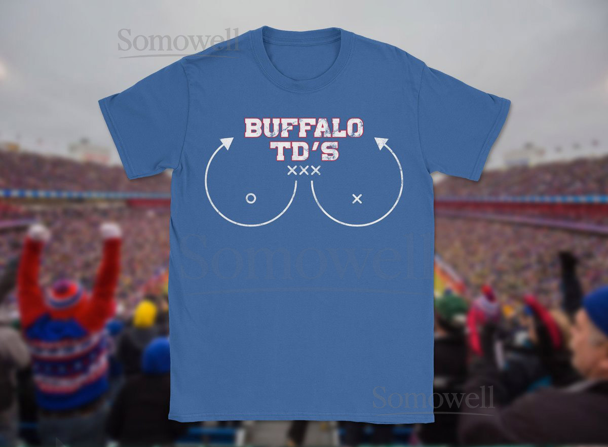 Buffalo Bills Touchdown T-Shirt Unisex Distressed Vintage-Style Bills Shirt Bills Mafia Tailgating Shirt_250
