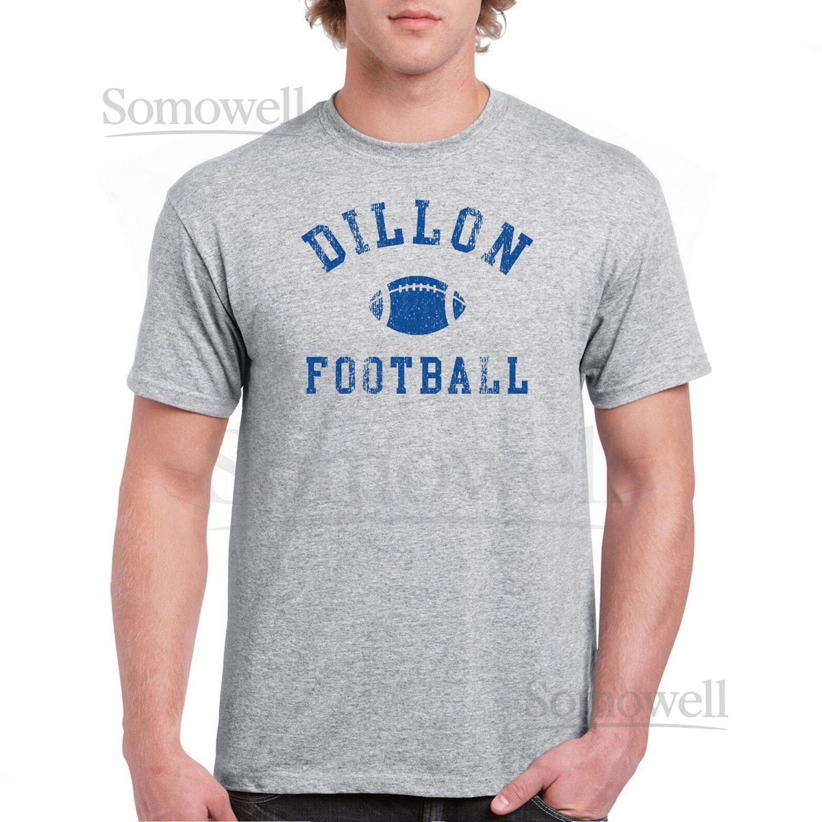 Men's Dillon Panthers Football friday night lights tv show T-Shirt Grey_791