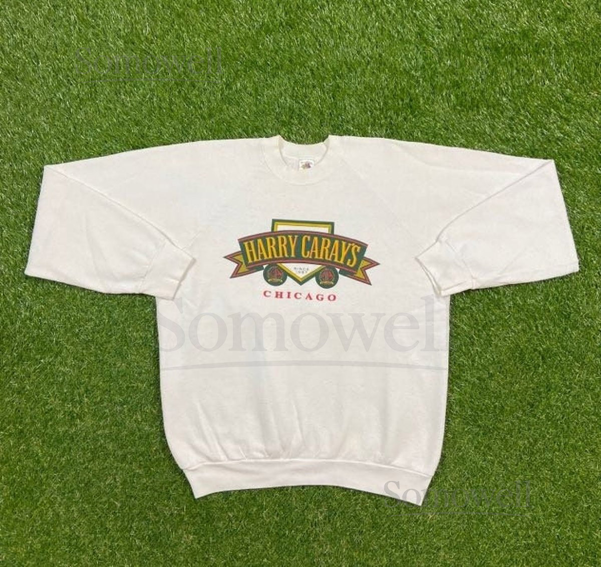 Vintage Harry Carrys Chicago T Shirt Tee Made USA Size Xtra Large XL Windy City Illinois Bulls Bears Cubs White Sox Blackhawks_490