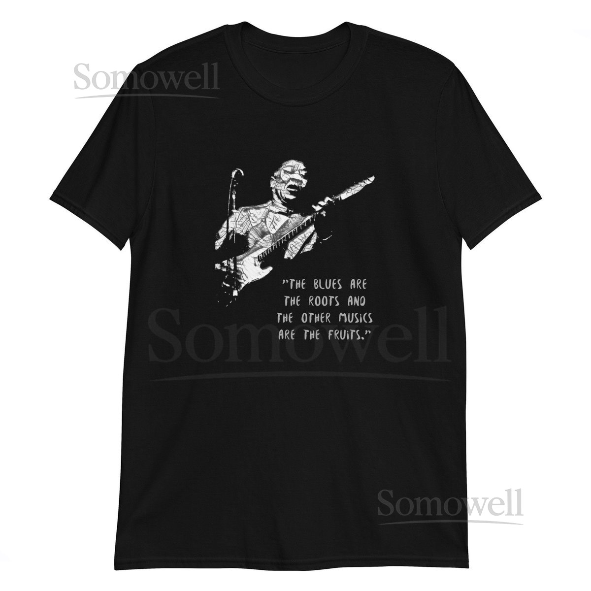 Blues Music Quote T-Shirt Unisex Short-Sleeve Tee_55