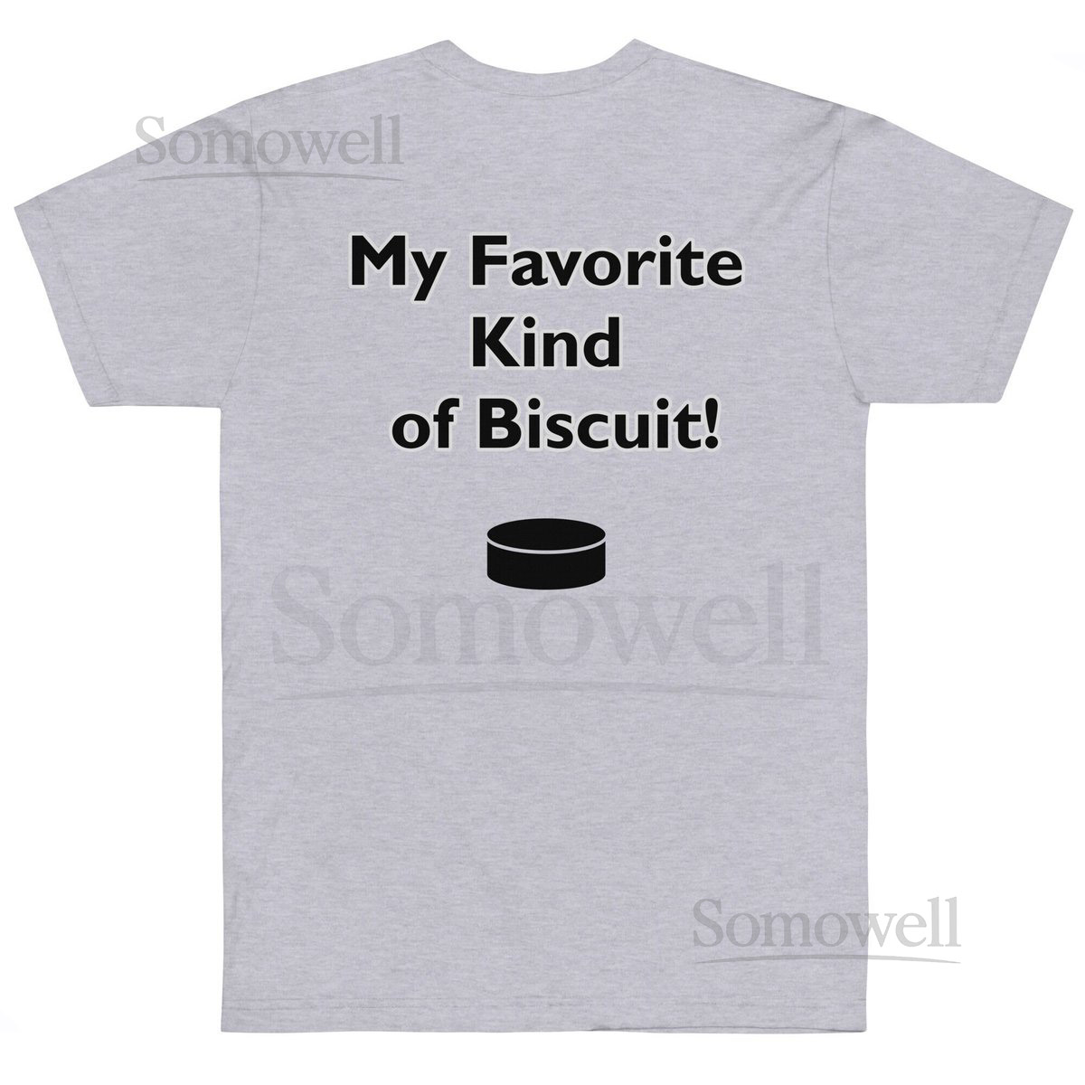 Unisex Graphic Hockey Biscuit Short Sleeve T-Shirt_590