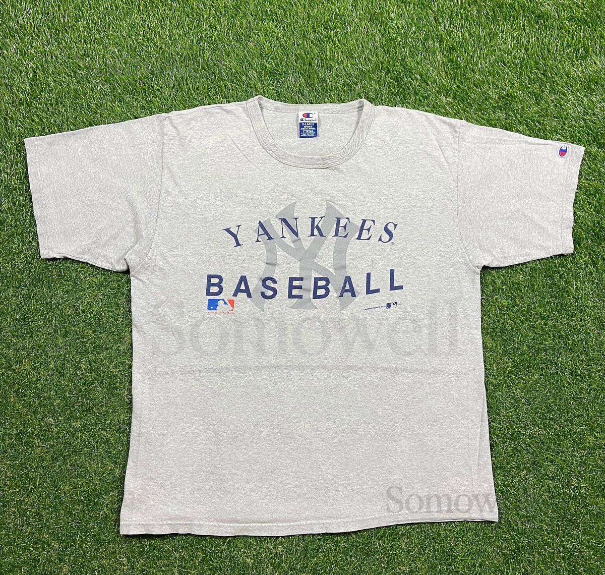 Vintage New York Yankees T Shirt Tee Champion Size Xtra Large XL 90s MLB Baseball Bronx 1990s Classic Stadium Sports Jeter_511