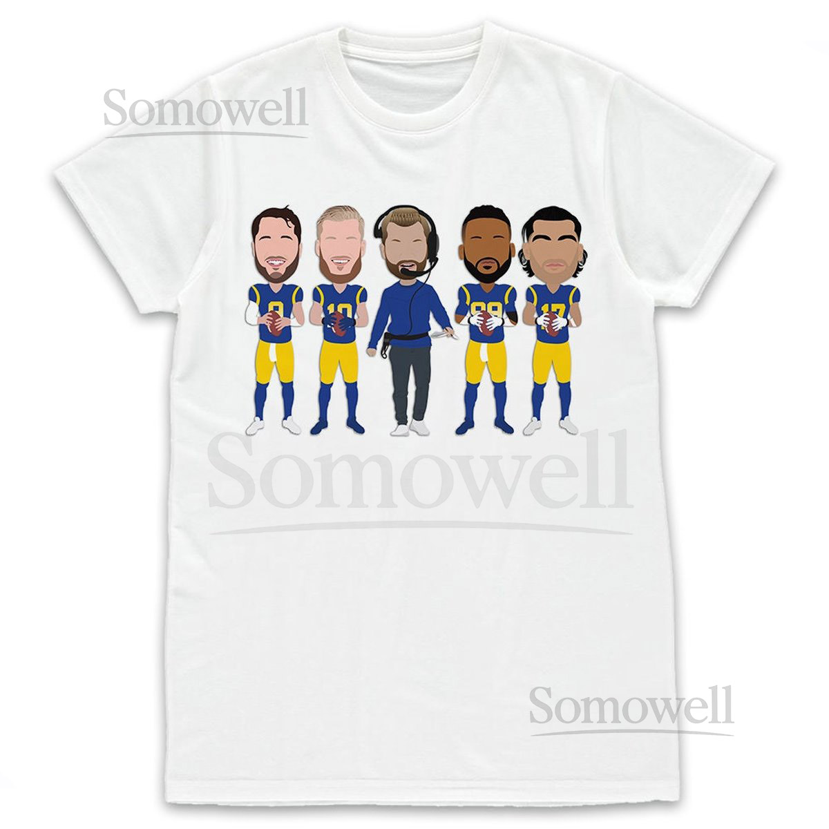 Rams American Football T-Shirt tshirt tee S-XXXL Donald Stafford Cupp etc LA Los Angeles_700