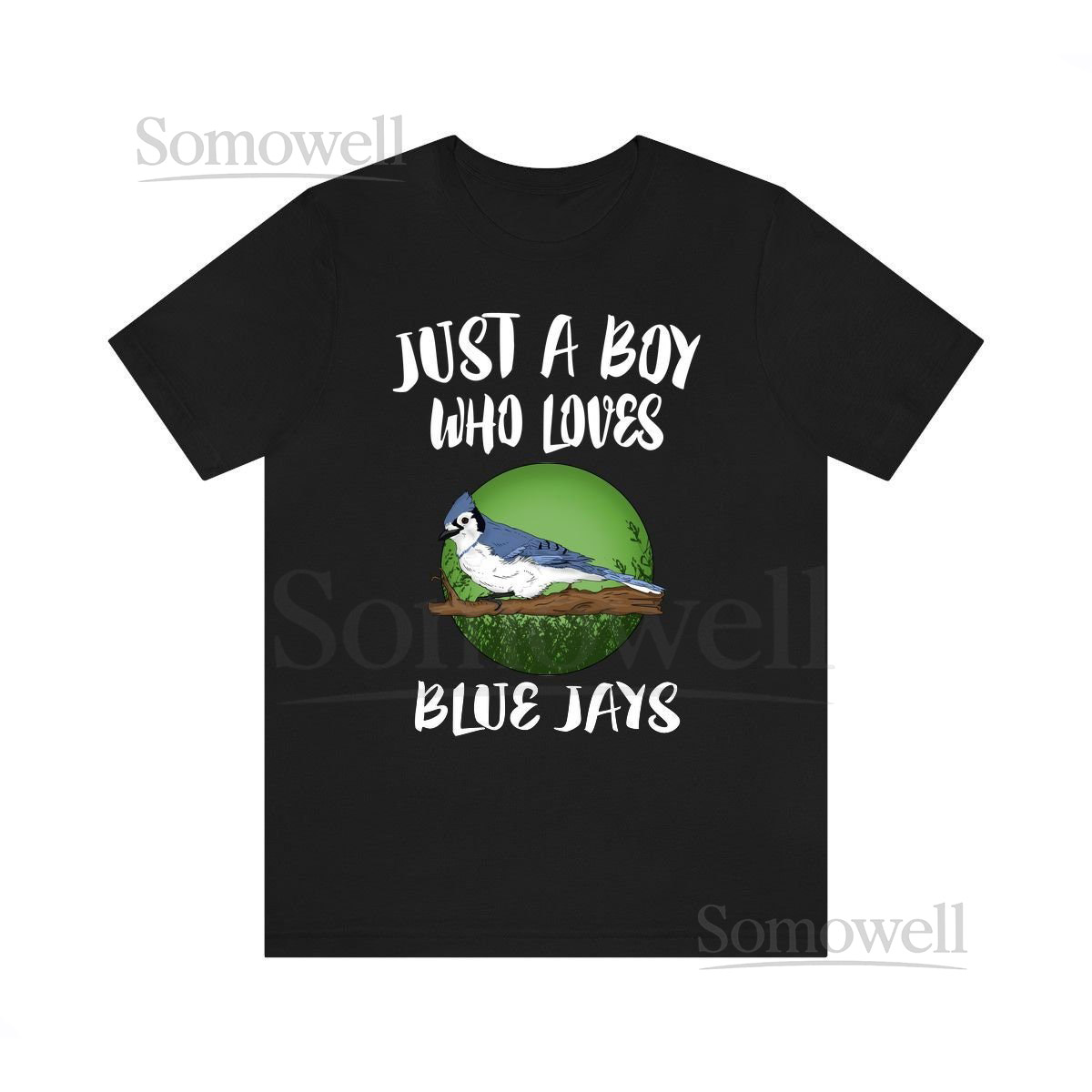 Just A Boy Who Loves Blue Jays Shirt Blue Jay Lover Shirt Birding Shirt Bird Lover Gift Animal Adult Toddler Kids T-Shirt_472