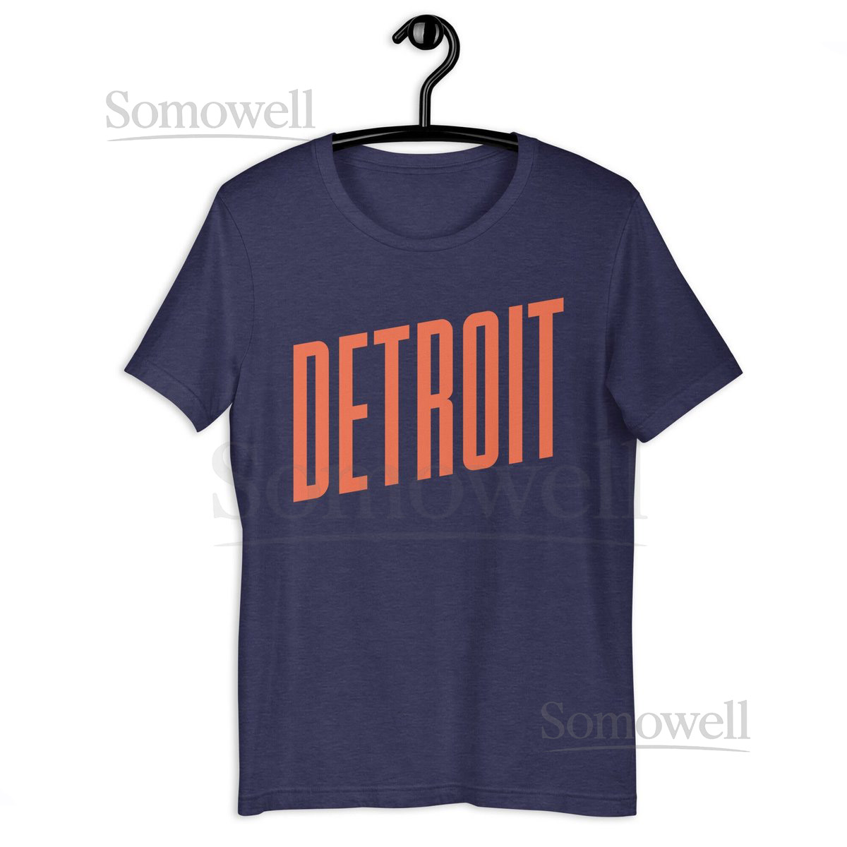Detroit Tigers Colors Short-Sleeve Unisex Navy T-Shirt_238