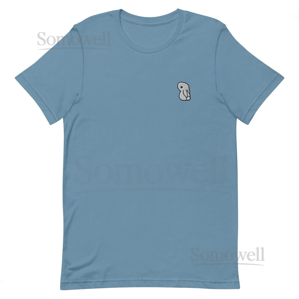 Embroidered Bunny T-Shirt Unisex Short Sleeve Cotton Tee_53