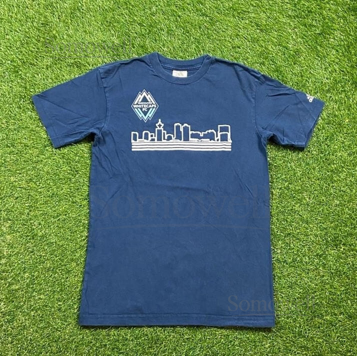 Vintage Vancouver Whitecaps T Shirt Tee Adidas Size Small S Soccer Futbol British Columbia BC Canada_556