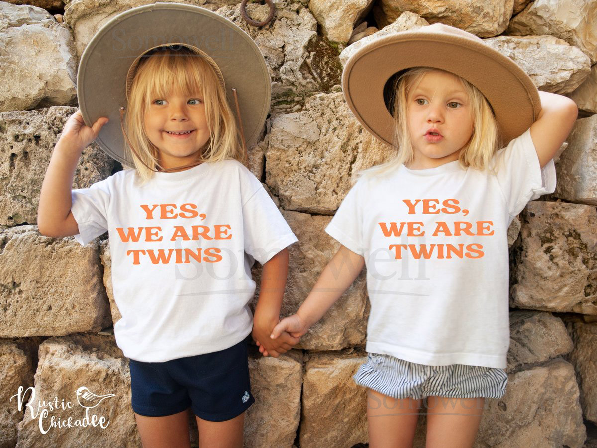 Yes We Are Twins Shirt Funny Toddler Twin Gift_963