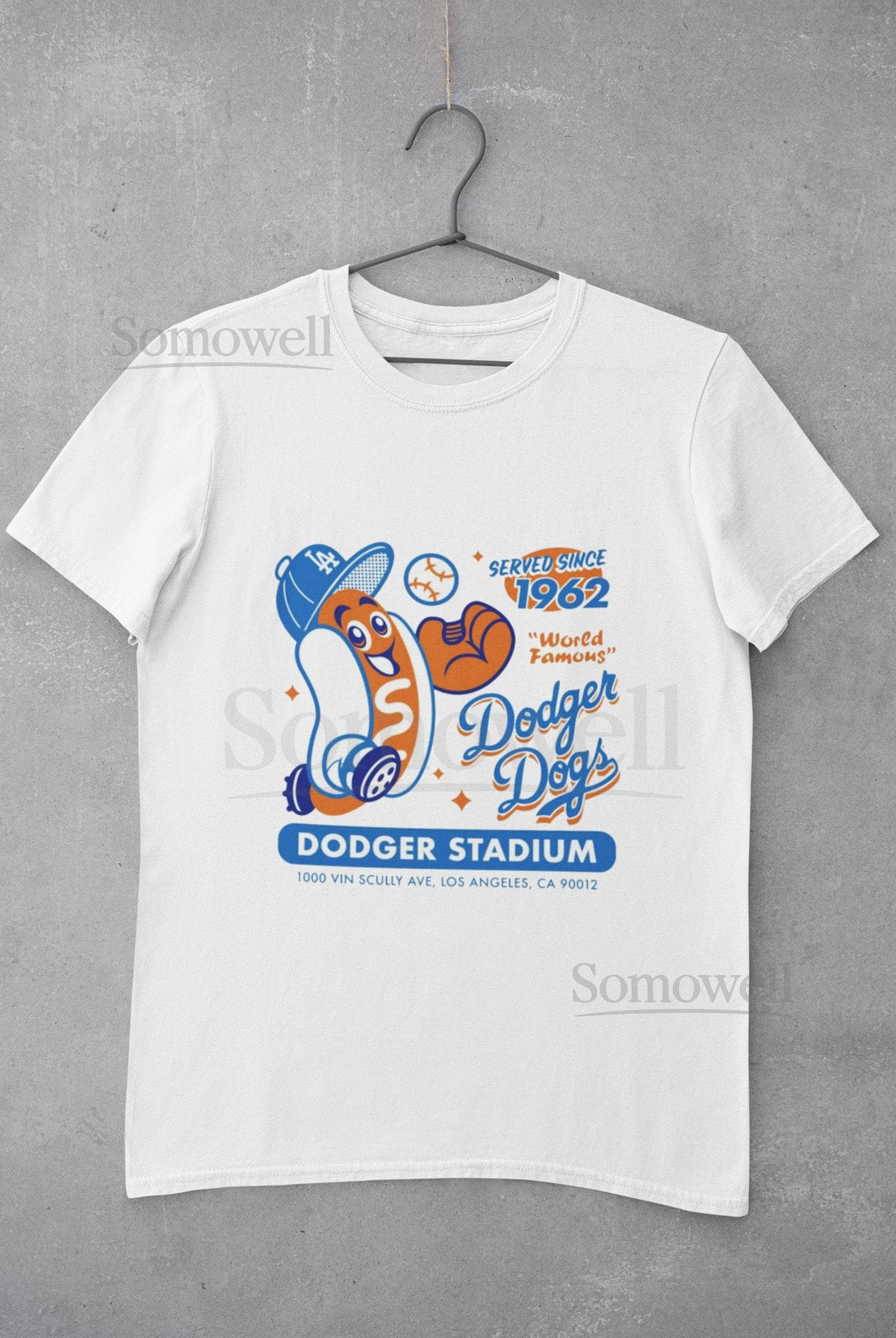 Dodger Dogs Since 1962 T-shirt Baseball Shirt Vintage Baseball Tee_278