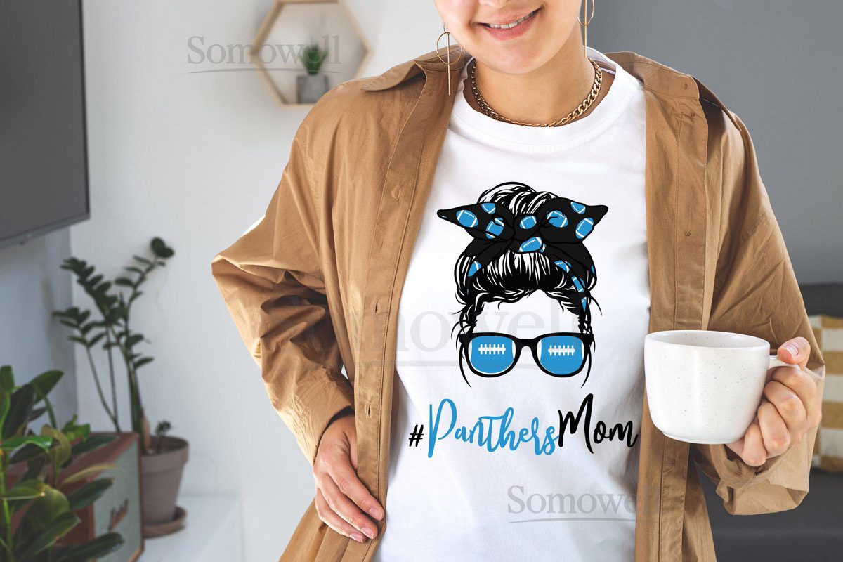 Carolina Blue Panthers Mom T-shirt_312