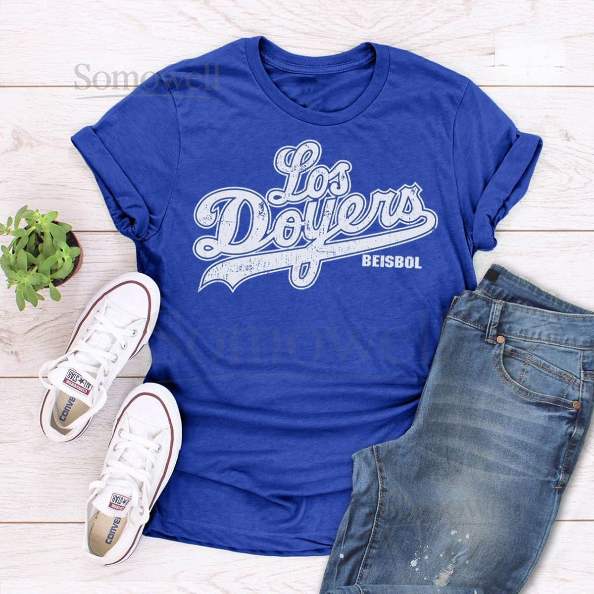 Los Doyers shirt - funny t-shirt LA fan gifts cool gift for baseball fans beisbol tshirt mexican spanish humor los angeles blues tee_658
