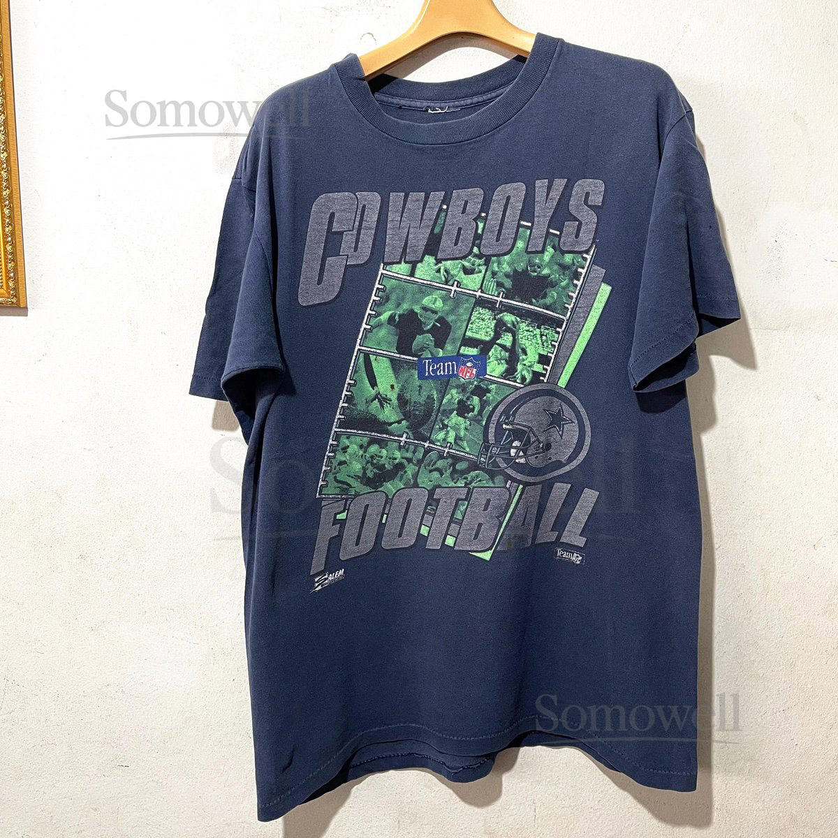 Vintage 90s Dallas Cowboys T-Shirt NFL Football Team Graphic Tee Size L_506