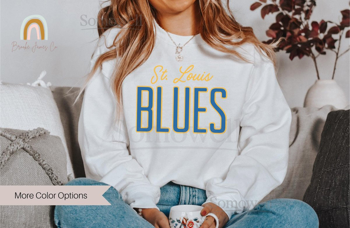 St. Louis Blues Crewneck Sweatshirt - Hockey - Missouri_509