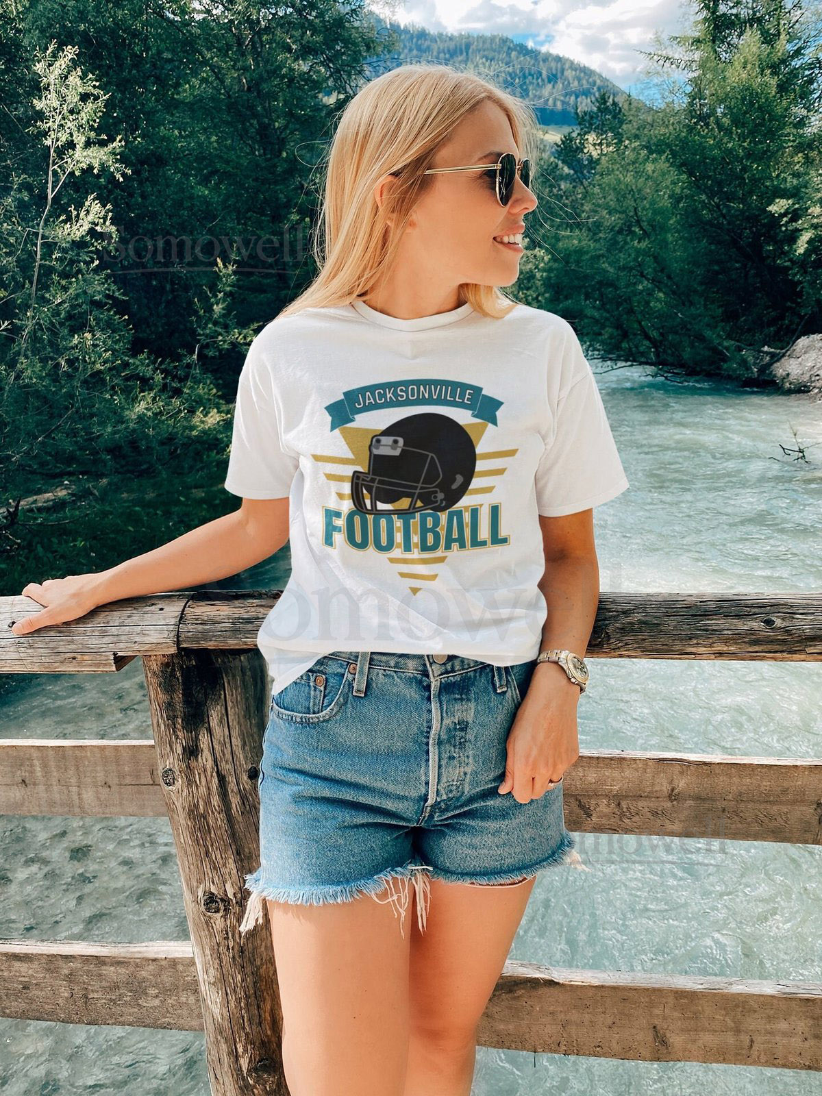 Jacksonville Football Shirt Vintage Style Jacksonville Football TShirt Retro 90s Jacksonville Shirt Jacksonville Florida Spor_613