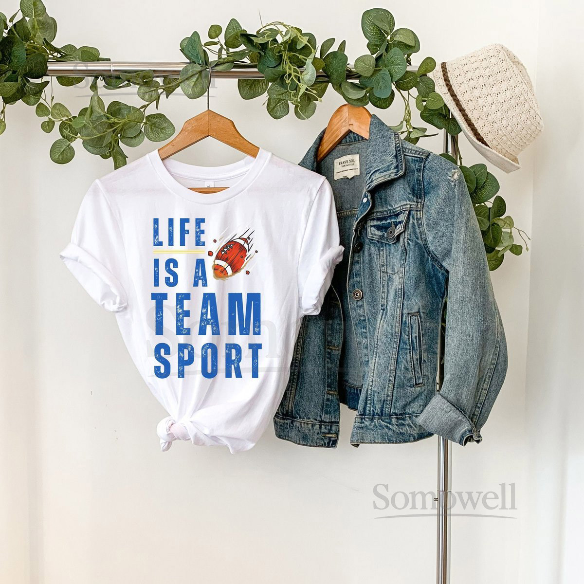 Rams Football T-Shirt Life Is A Team Sport Unisex Tee_705