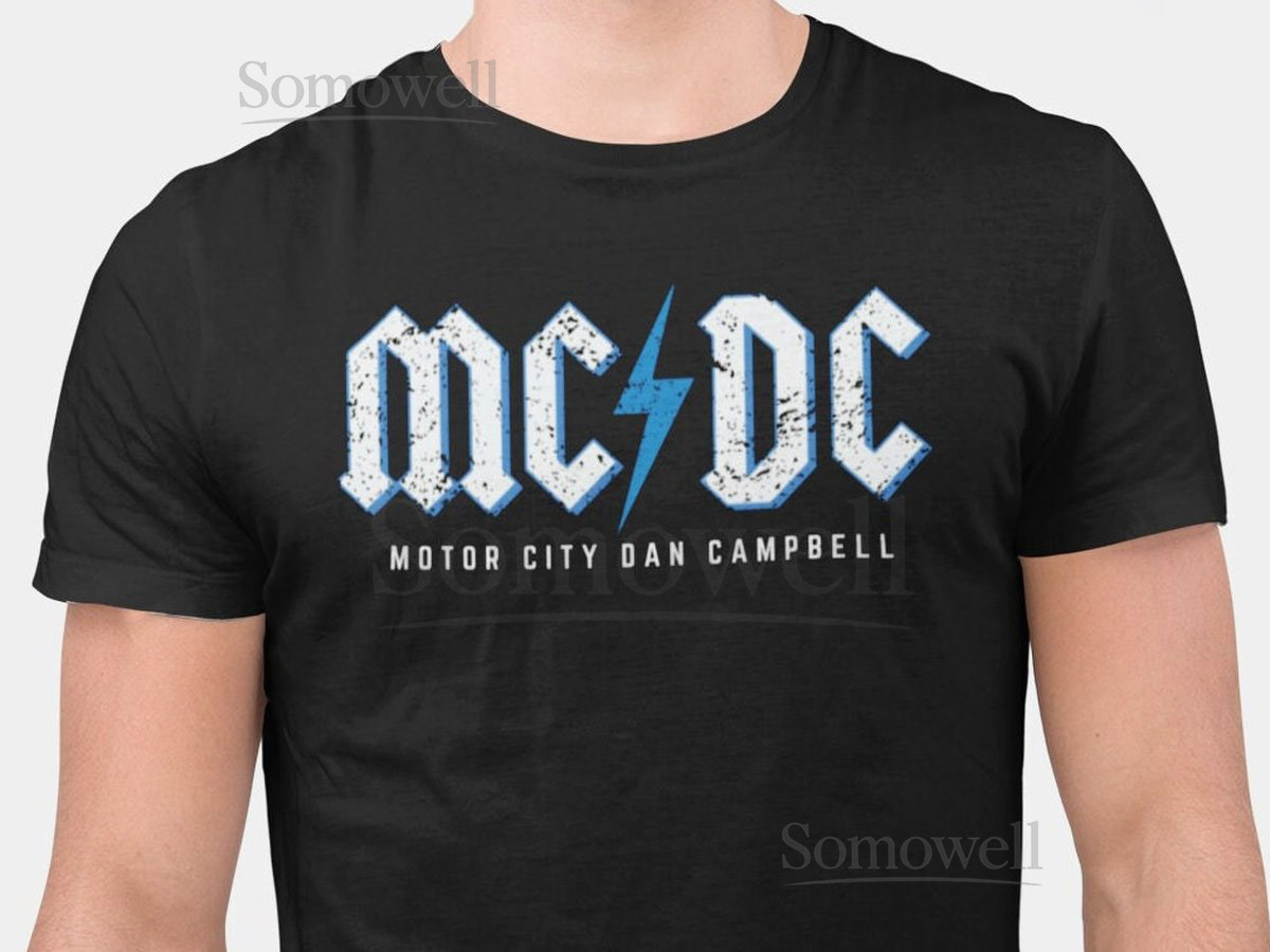 Detroit Lions Dan Campbell T-Shirt Motor City Football Tee_208