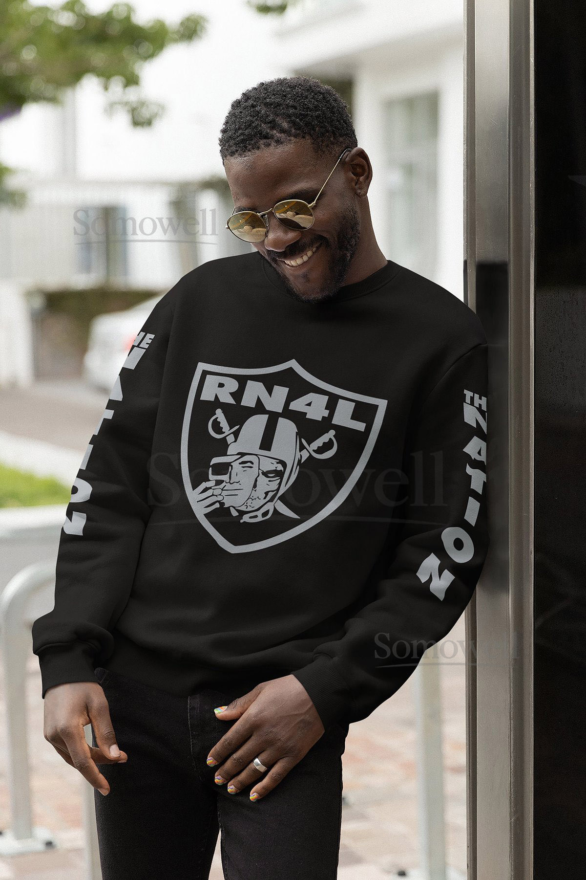 RN4L Skull Off Black Sweatshirt LIMITED EDITION_117