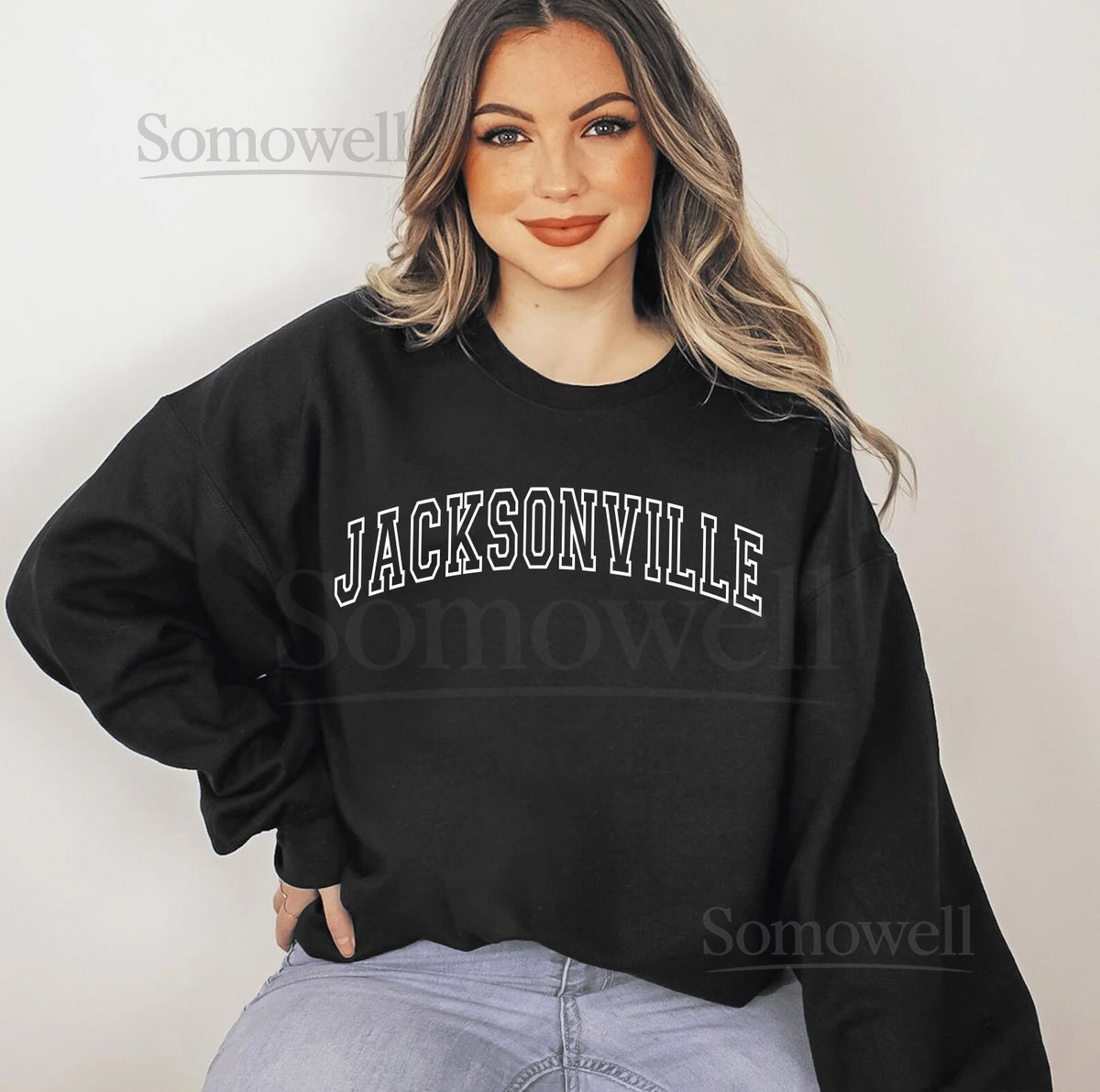 Jacksonville Sweatshirt Jacksonville Football Sweatshirt Football Sweatshirt Game Day Sweatshirt Game Day Sweatshirt Christma_689