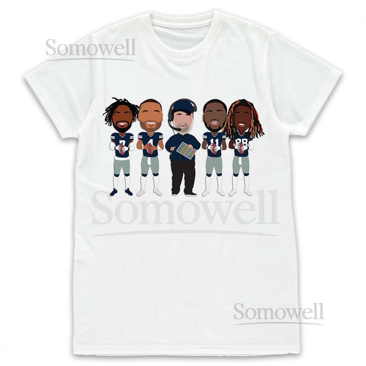 Cowboys American Football T-Shirt tshirt tee S-XXXL McCarthy Prescott Parsons Diggs Lamb Dallas_85