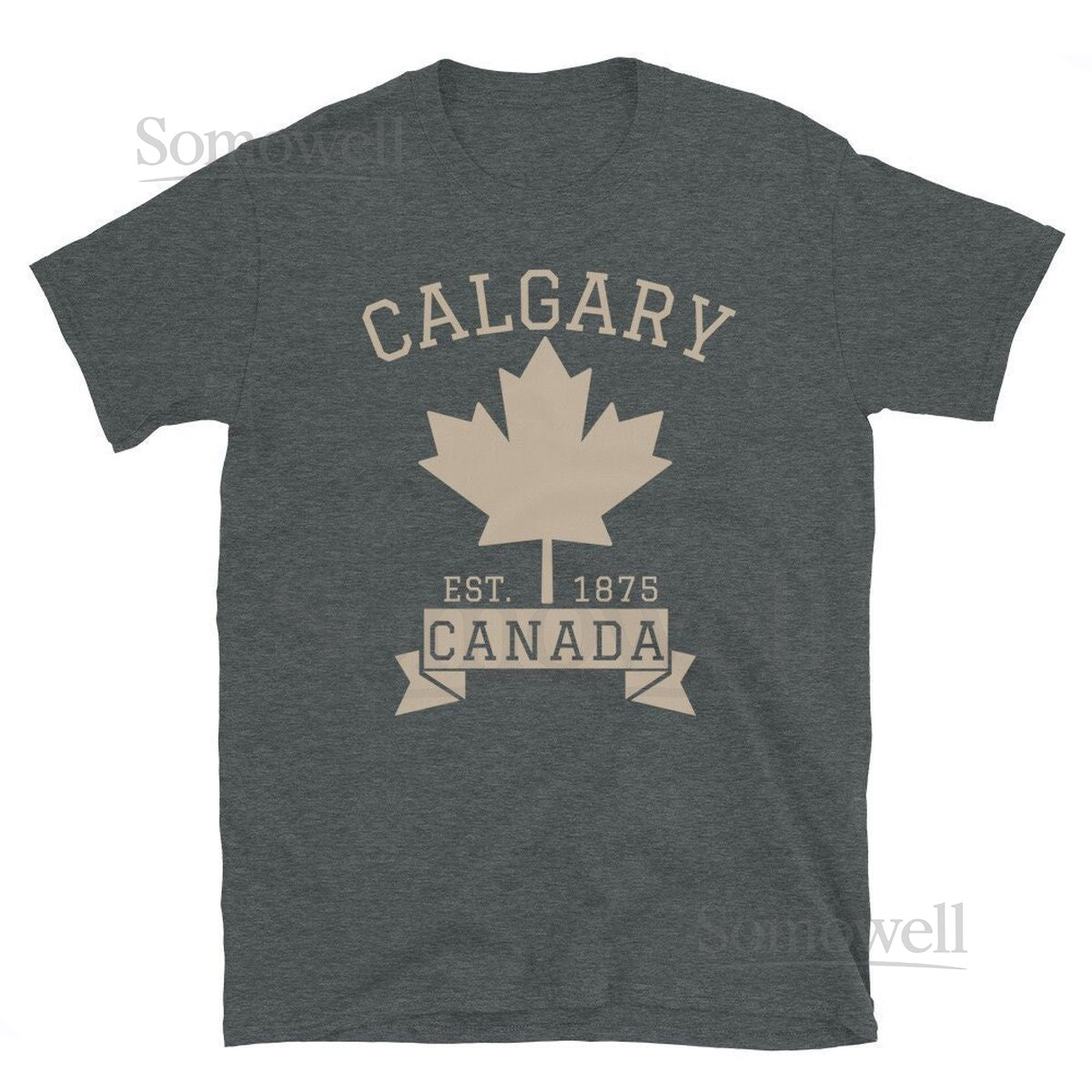 Calgary Canada T-Shirt Maple Leaf Shirt Calgary Tshirt Vintage Athletic Canadian Tee Calgary Souvenir Calgary Gift_46