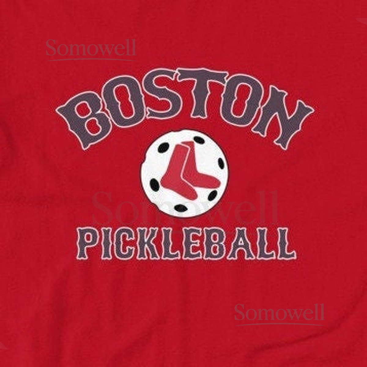 Boston Pickleball Red Pickleball Unisex t-shirt_191