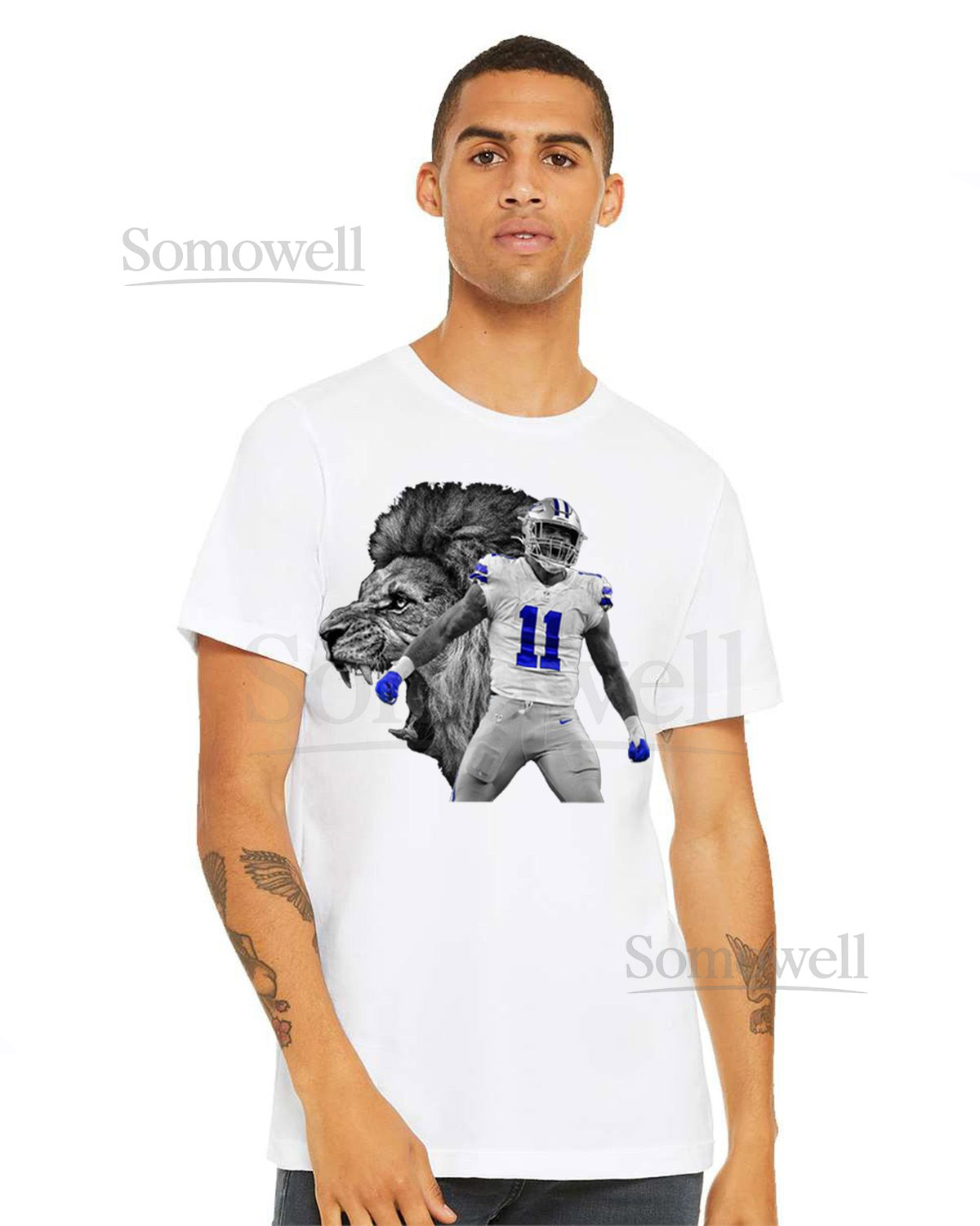 Micah Parsons LION Dallas Cowboys Tee BellaCanvas_415
